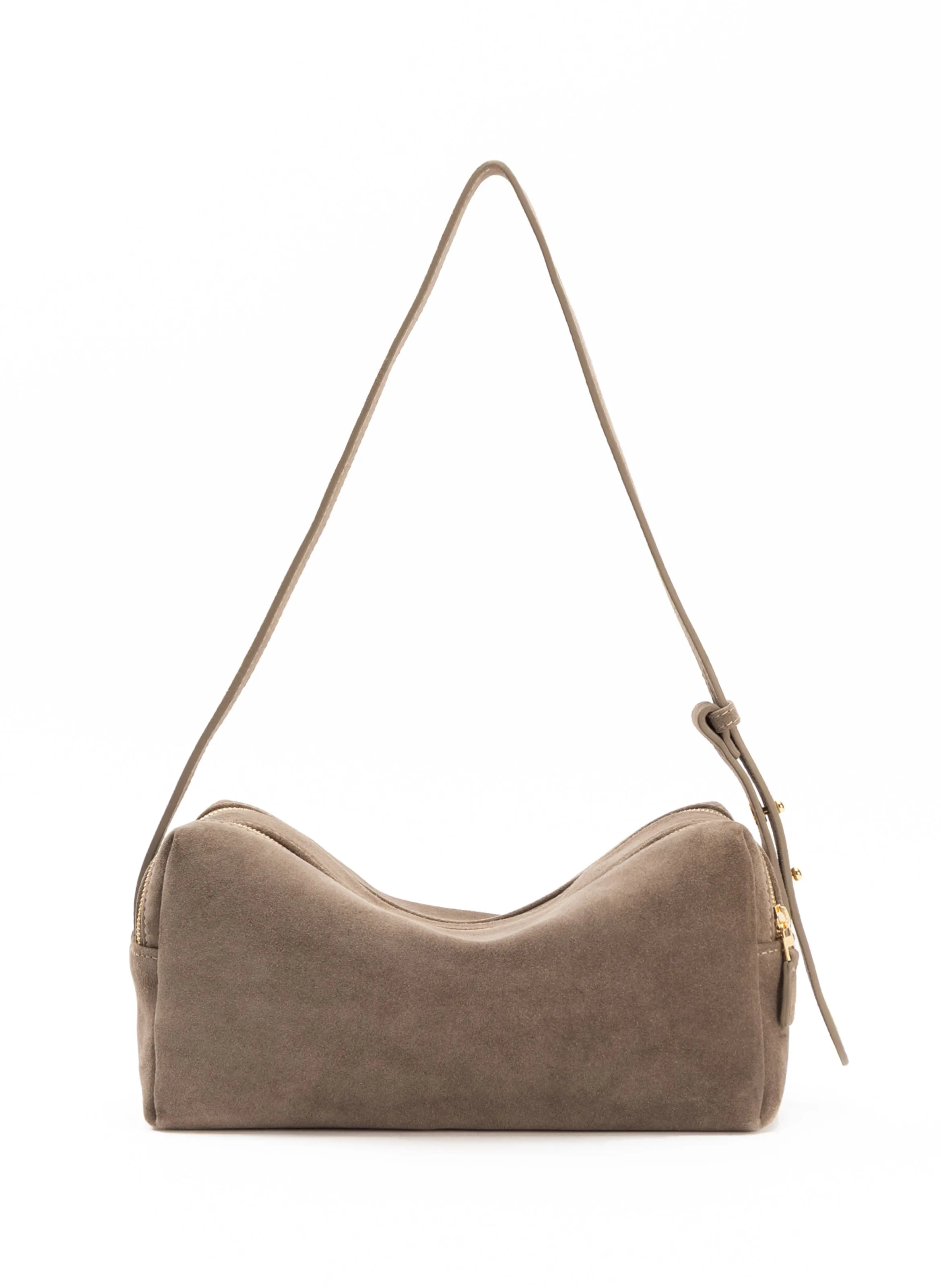 Trousse Suede Taupe sold by Elleme