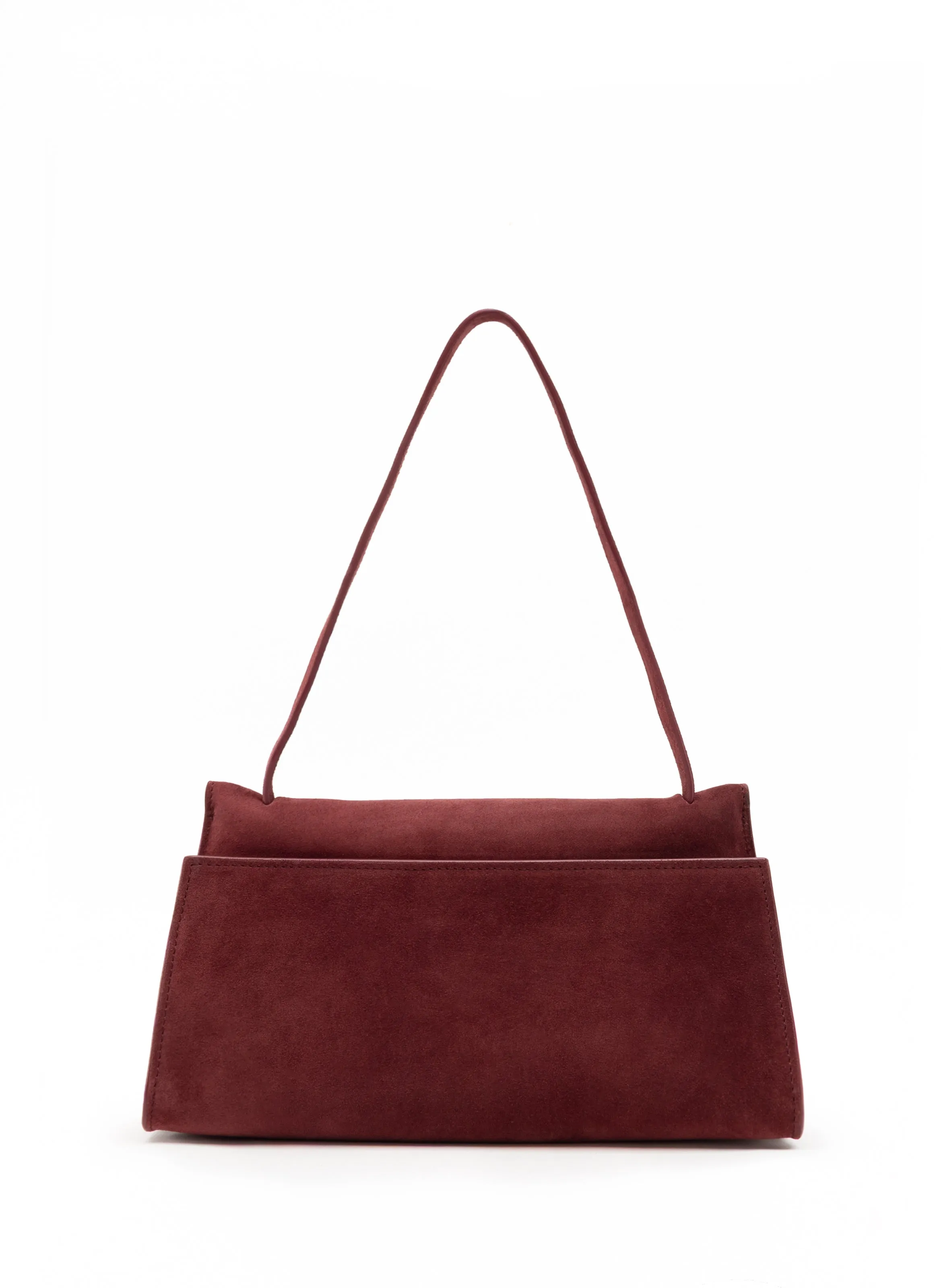 Long Papillon Suede Burgundy sold by Elleme