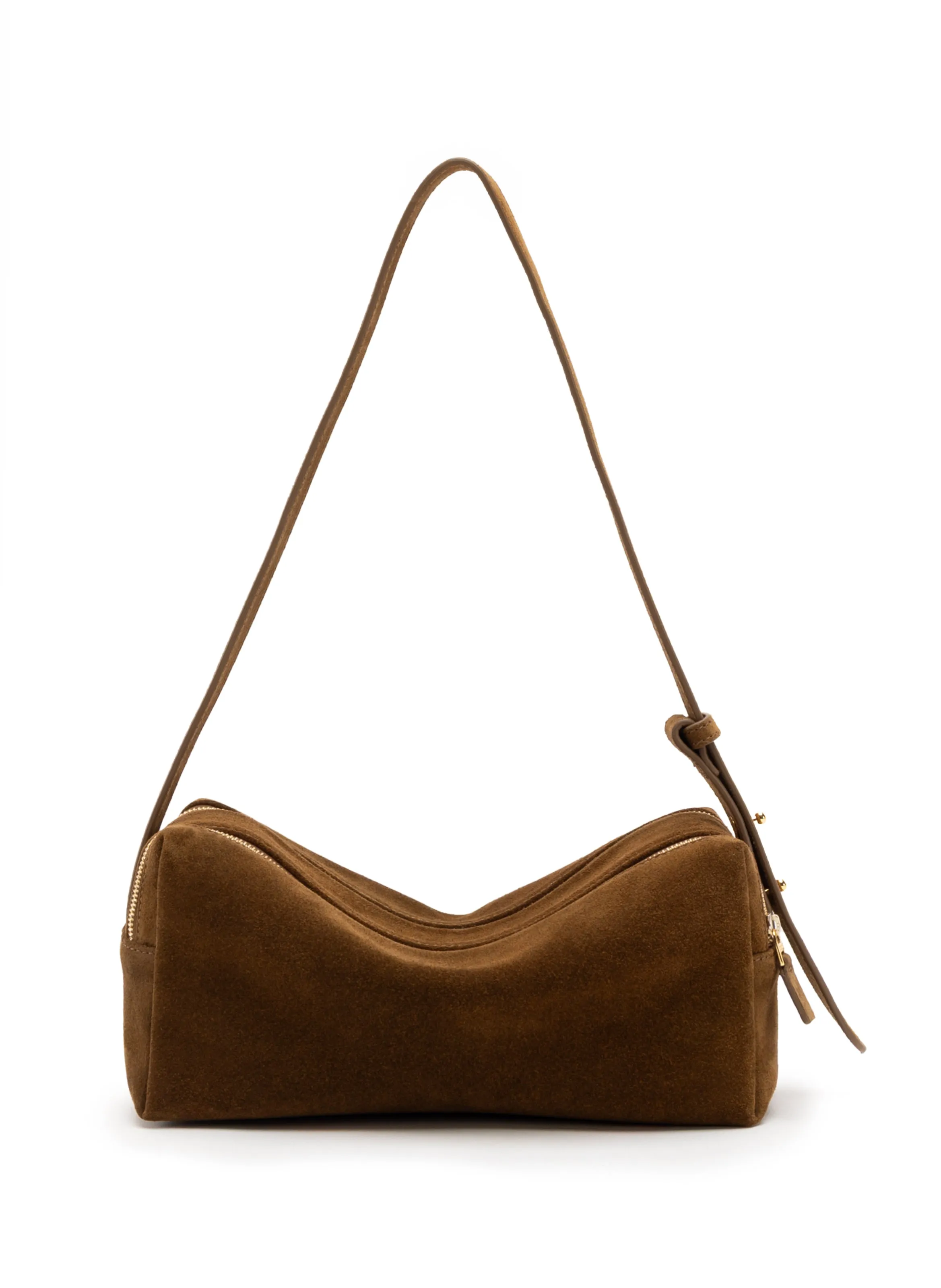 Trousse Suede Tabacco sold by Elleme