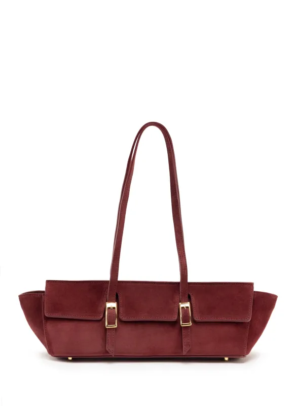Le Bateau Suede Burgundy sold by Elleme