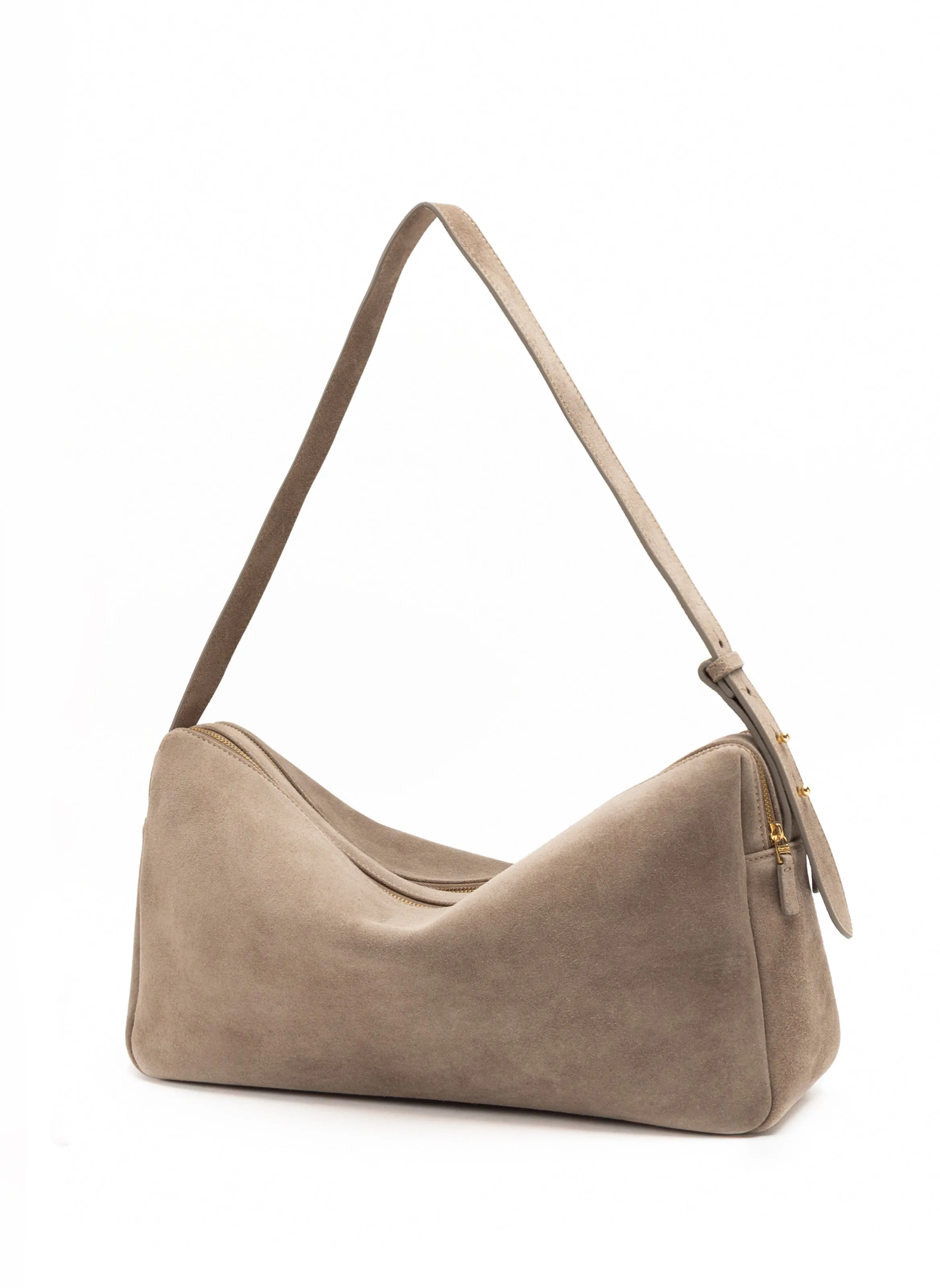 Trousse Large Suede Taupe sold by Elleme product image thumbnail 2
