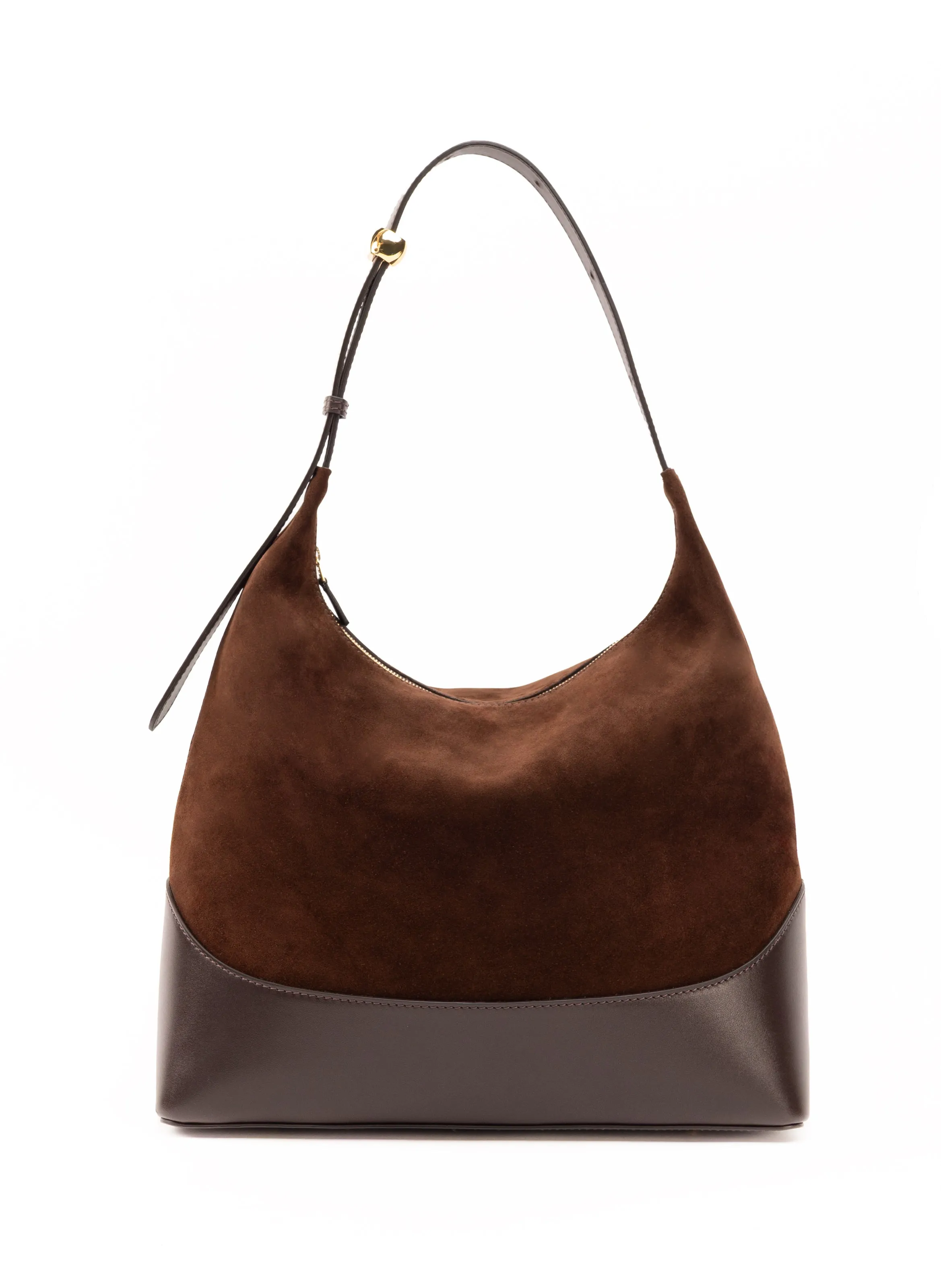 Loop Large Suede/Leather Brownie/Tabacco sold by Elleme
