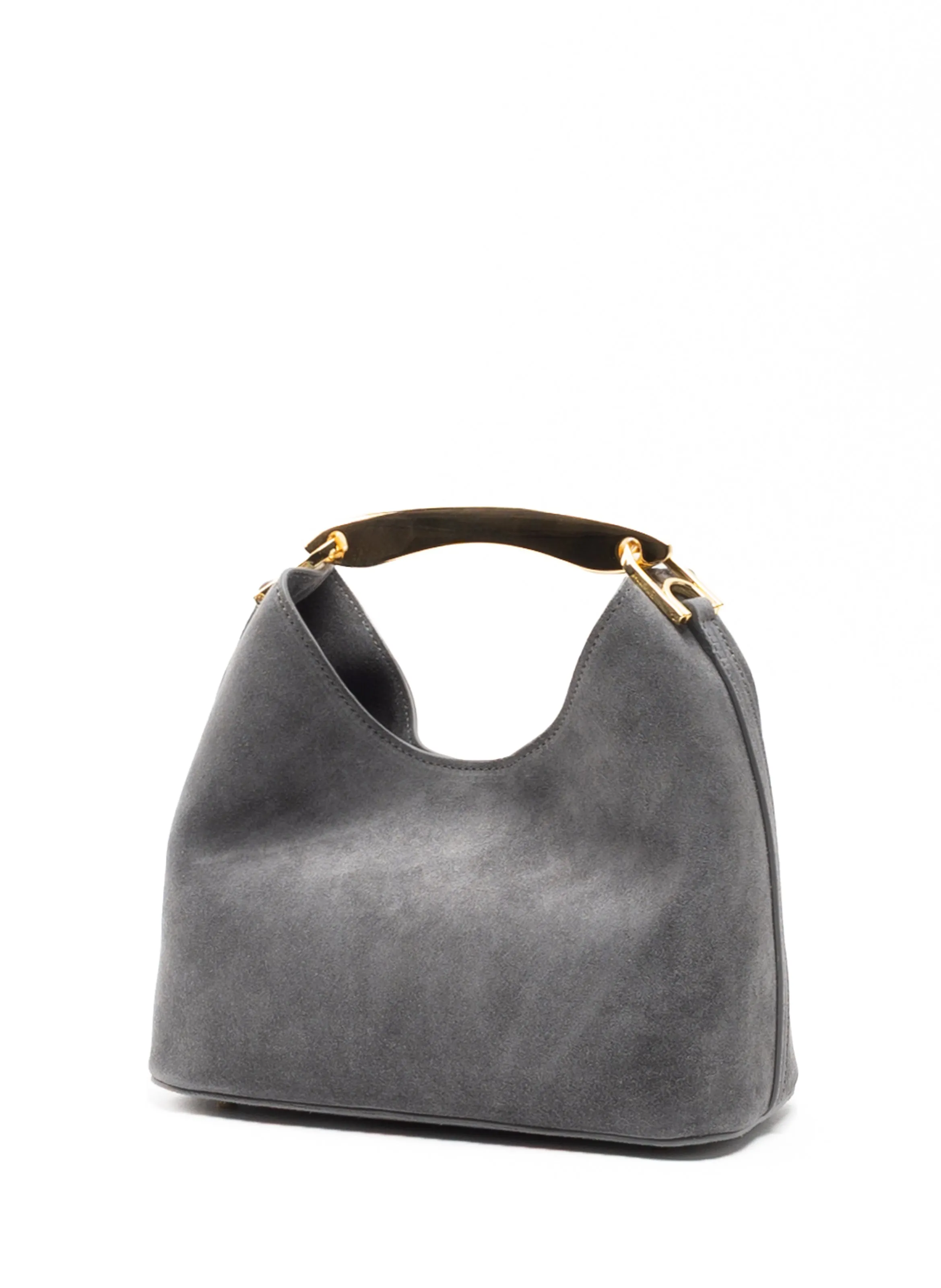 Small Boomerang Suede Grey - Gold sold by Elleme product image thumbnail 2