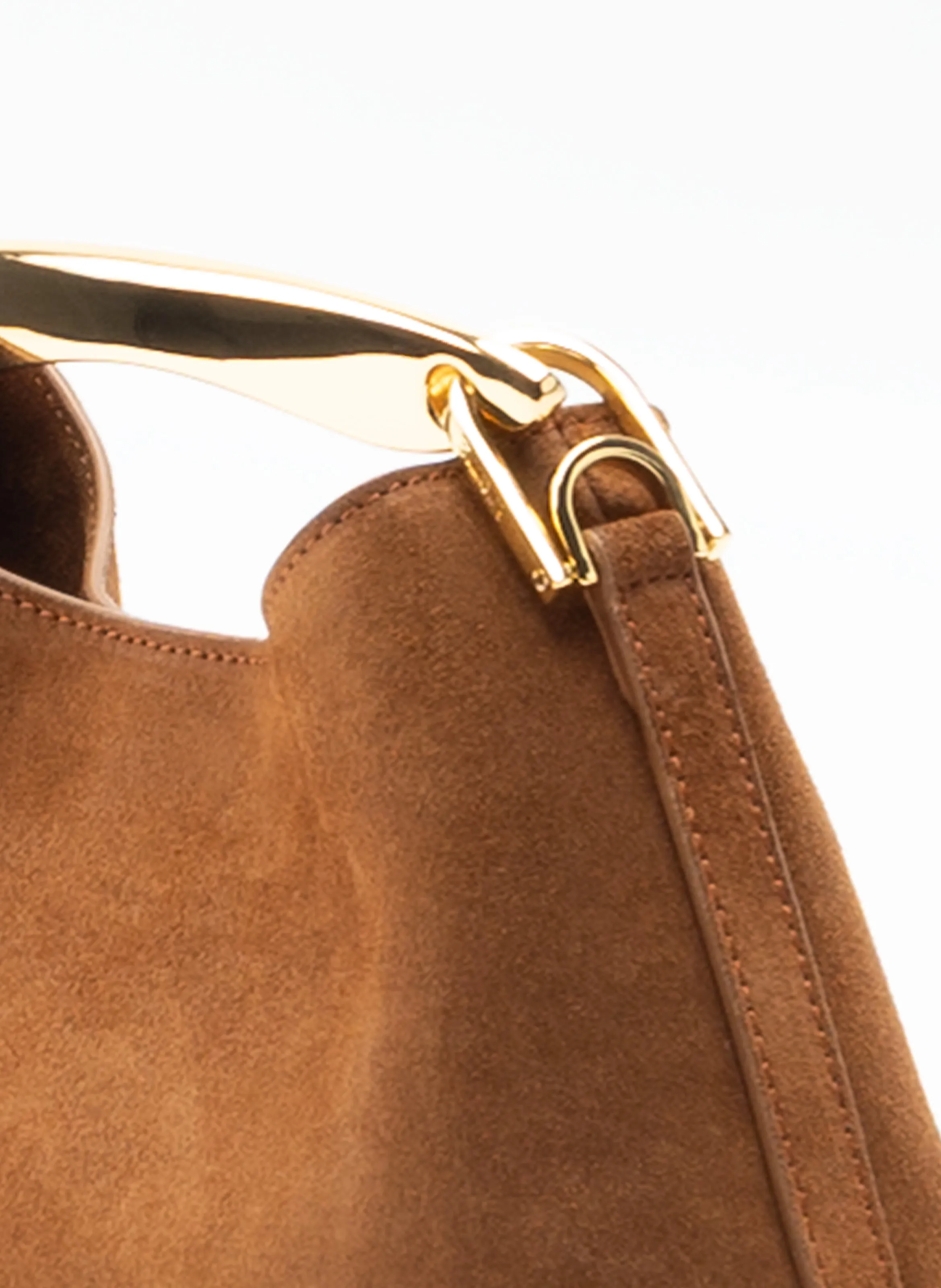 Mini Boomerang Suede Cognac sold by Elleme product image thumbnail 4