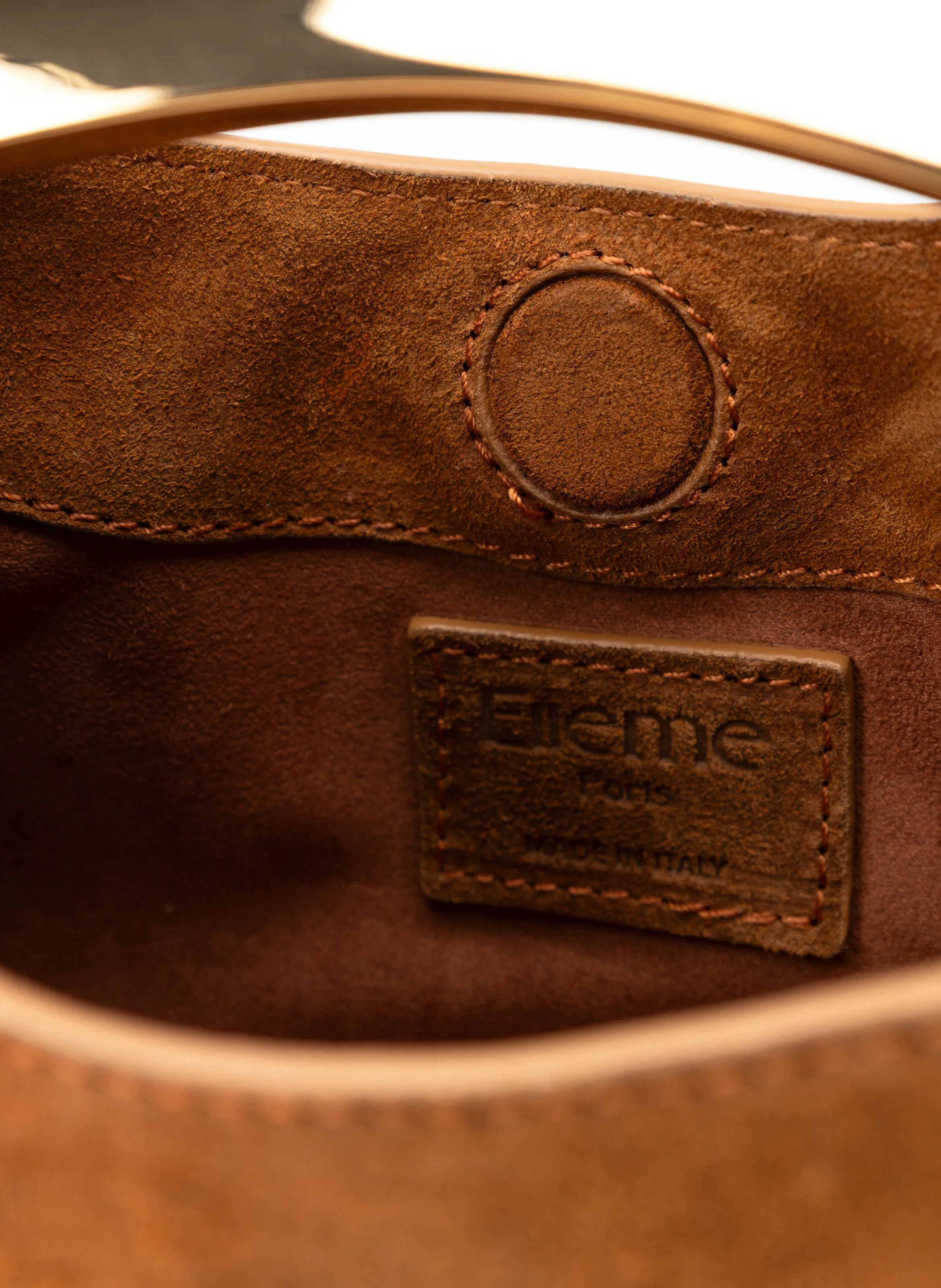 Mini Boomerang Suede Cognac sold by Elleme product image thumbnail 5