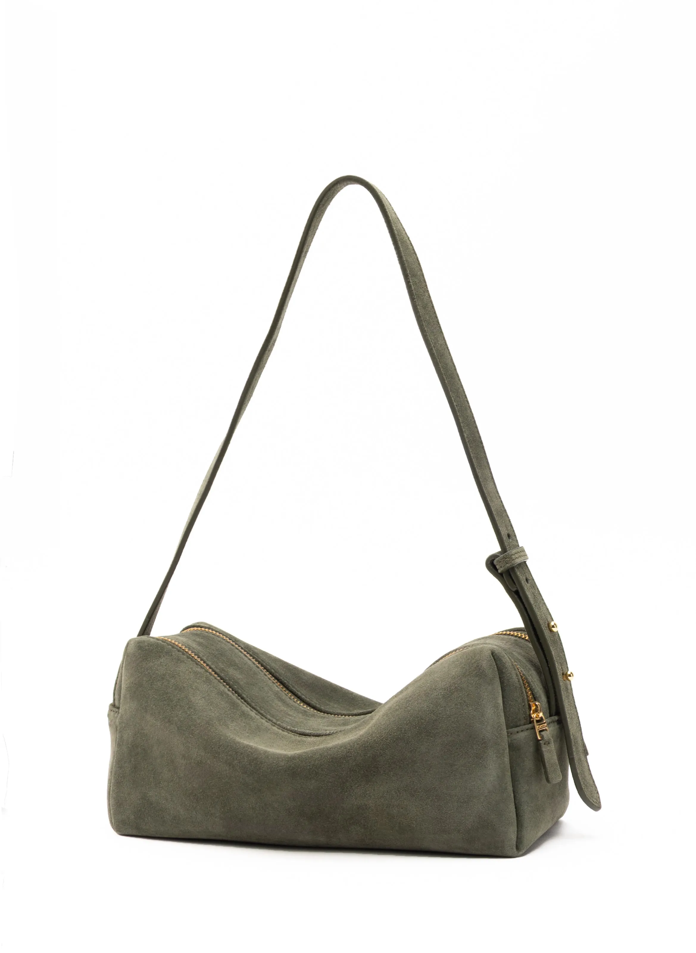 Trousse Suede Khaki sold by Elleme product image thumbnail 2
