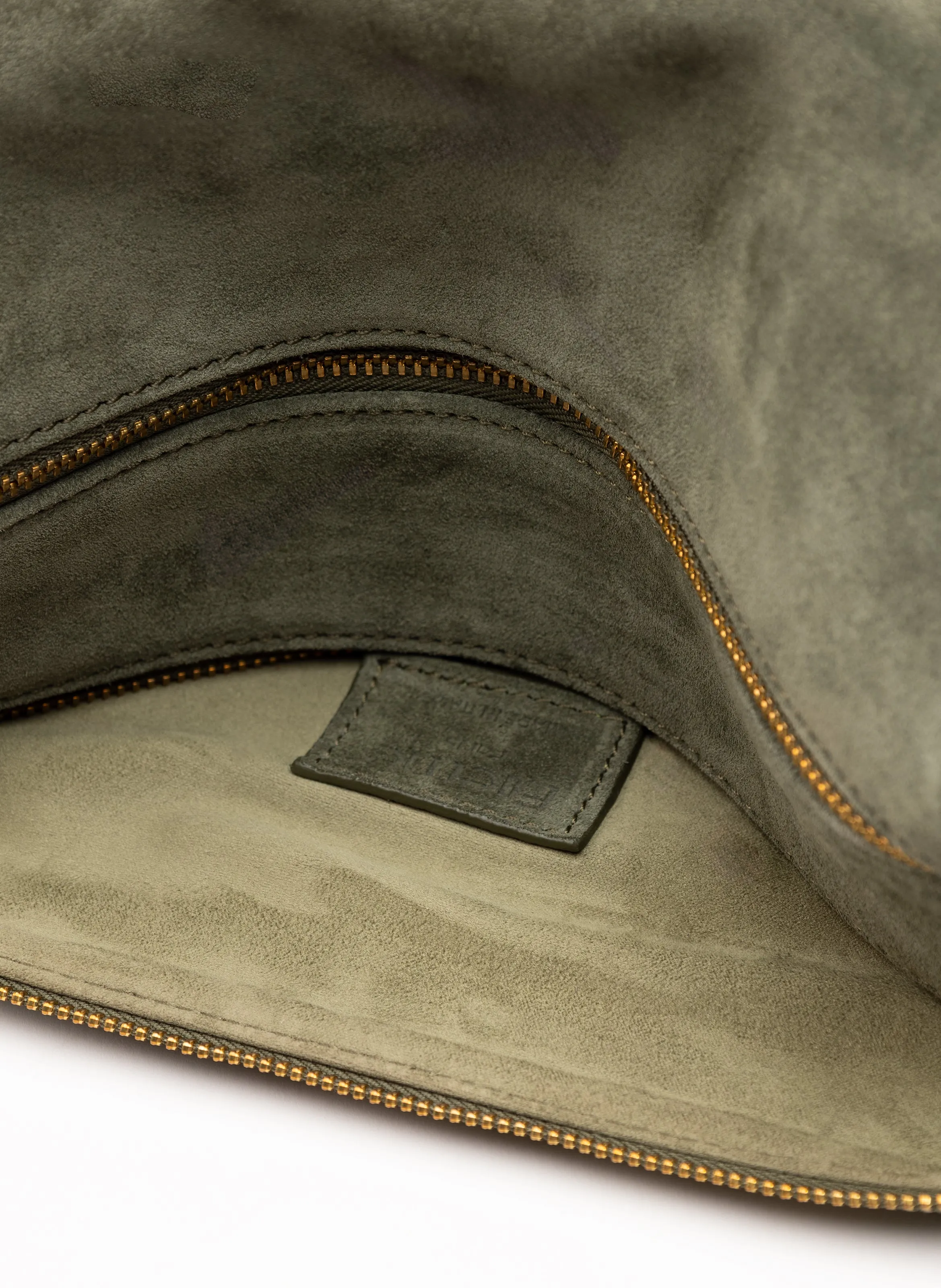 Trousse Suede Khaki sold by Elleme product image thumbnail 5