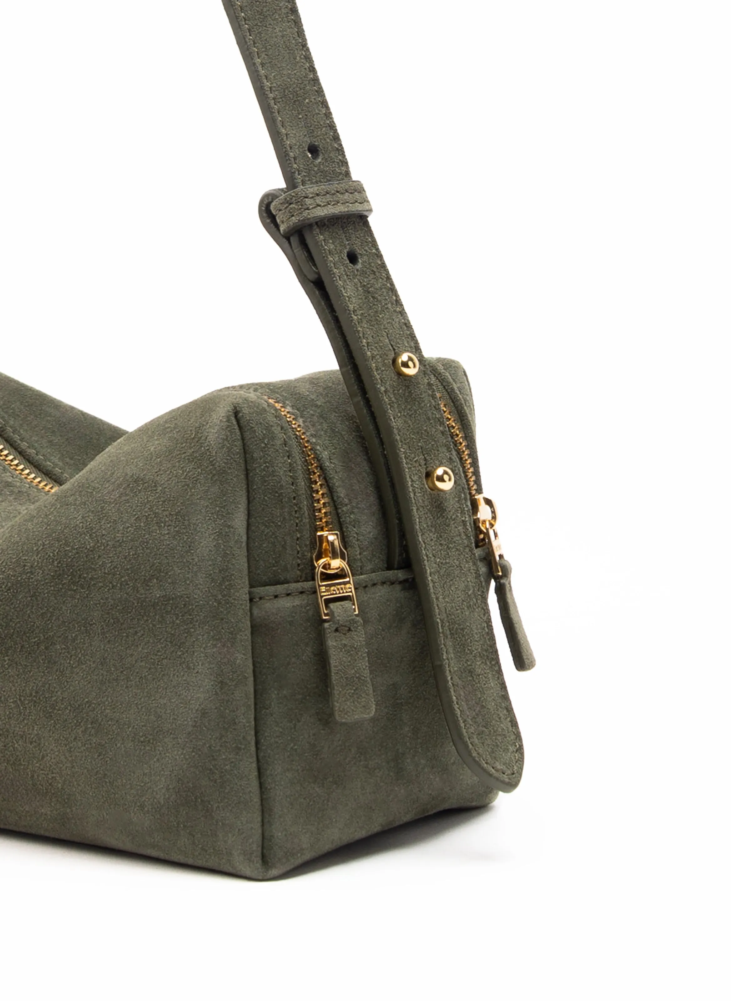 Trousse Suede Khaki sold by Elleme product image thumbnail 4