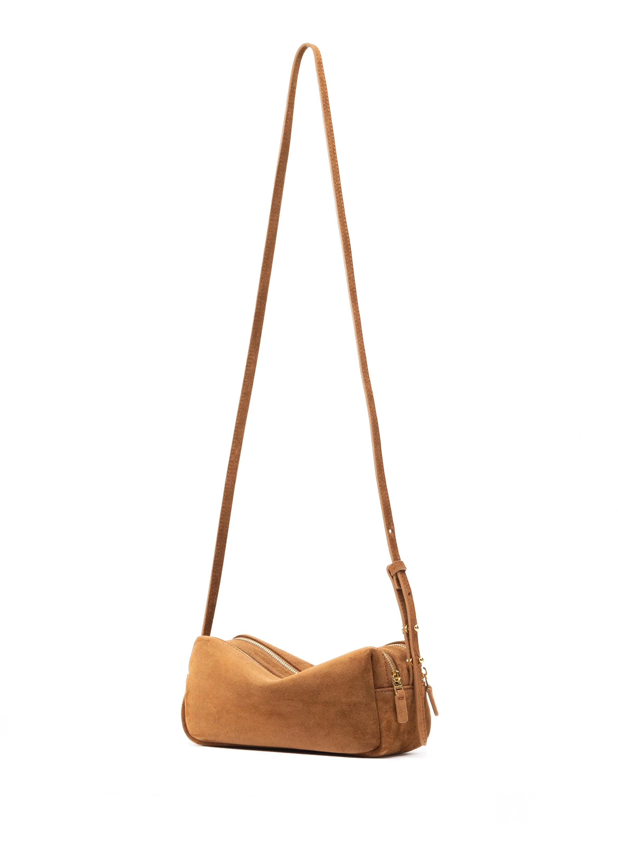 Mini Trousse Suede Cognac sold by Elleme product image thumbnail 2
