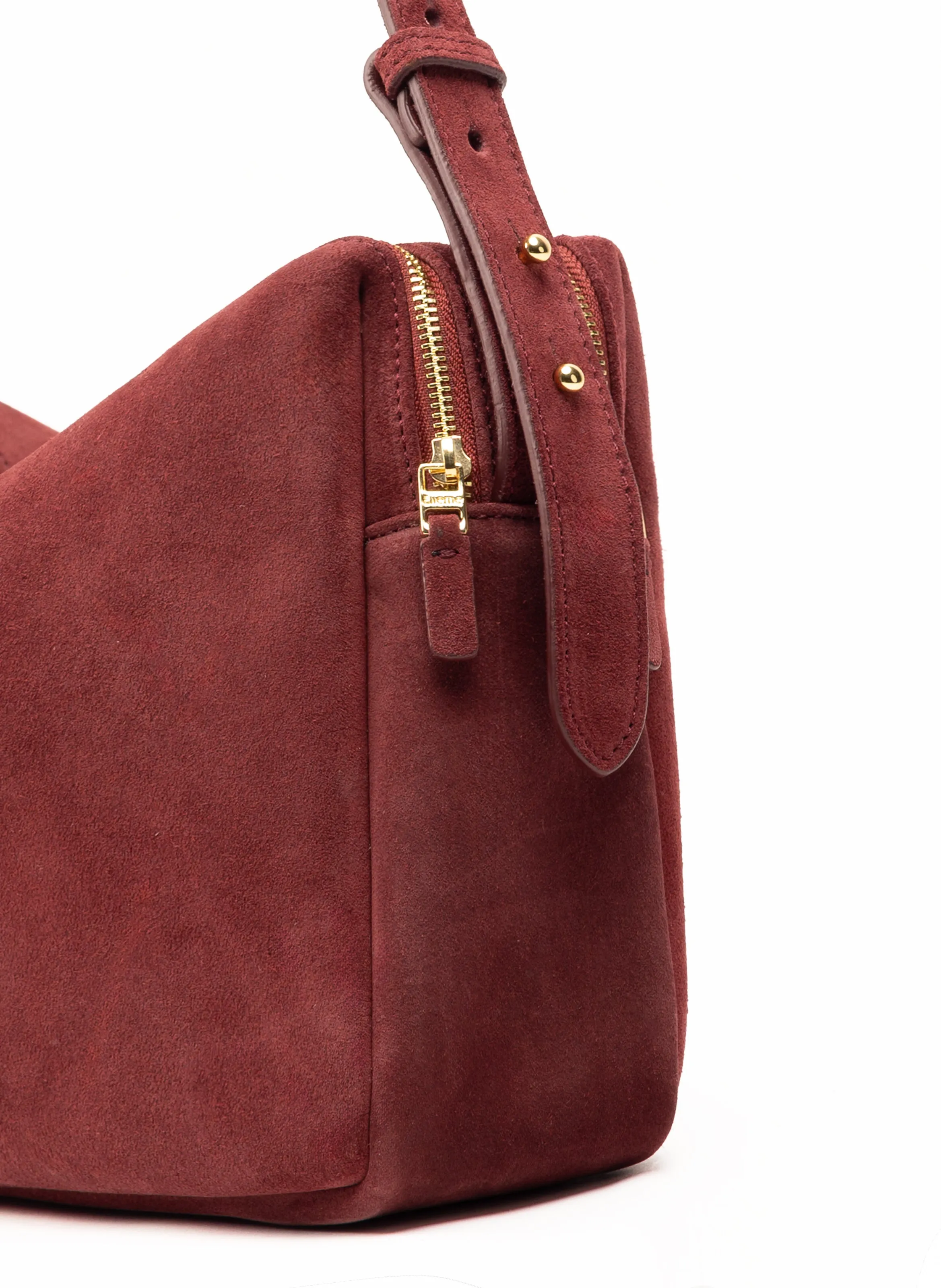 Trousse Large Suede Burgundy sold by Elleme product image thumbnail 4