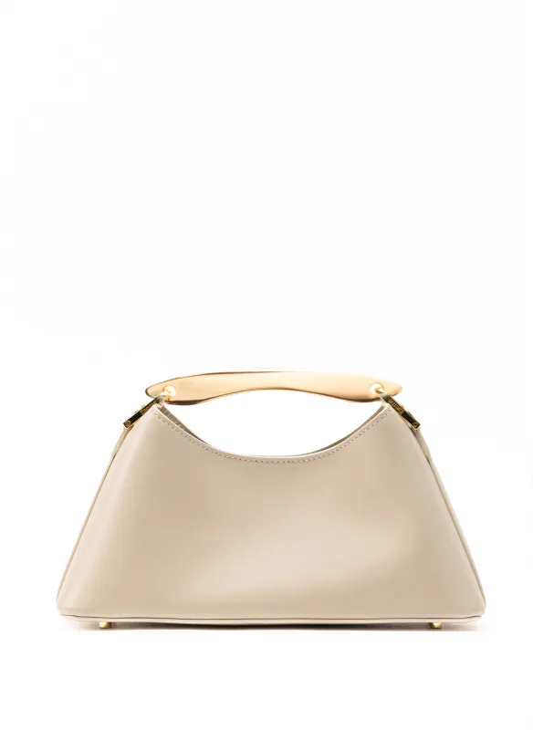 Mini Boomerang Leather Sesame sold by Elleme