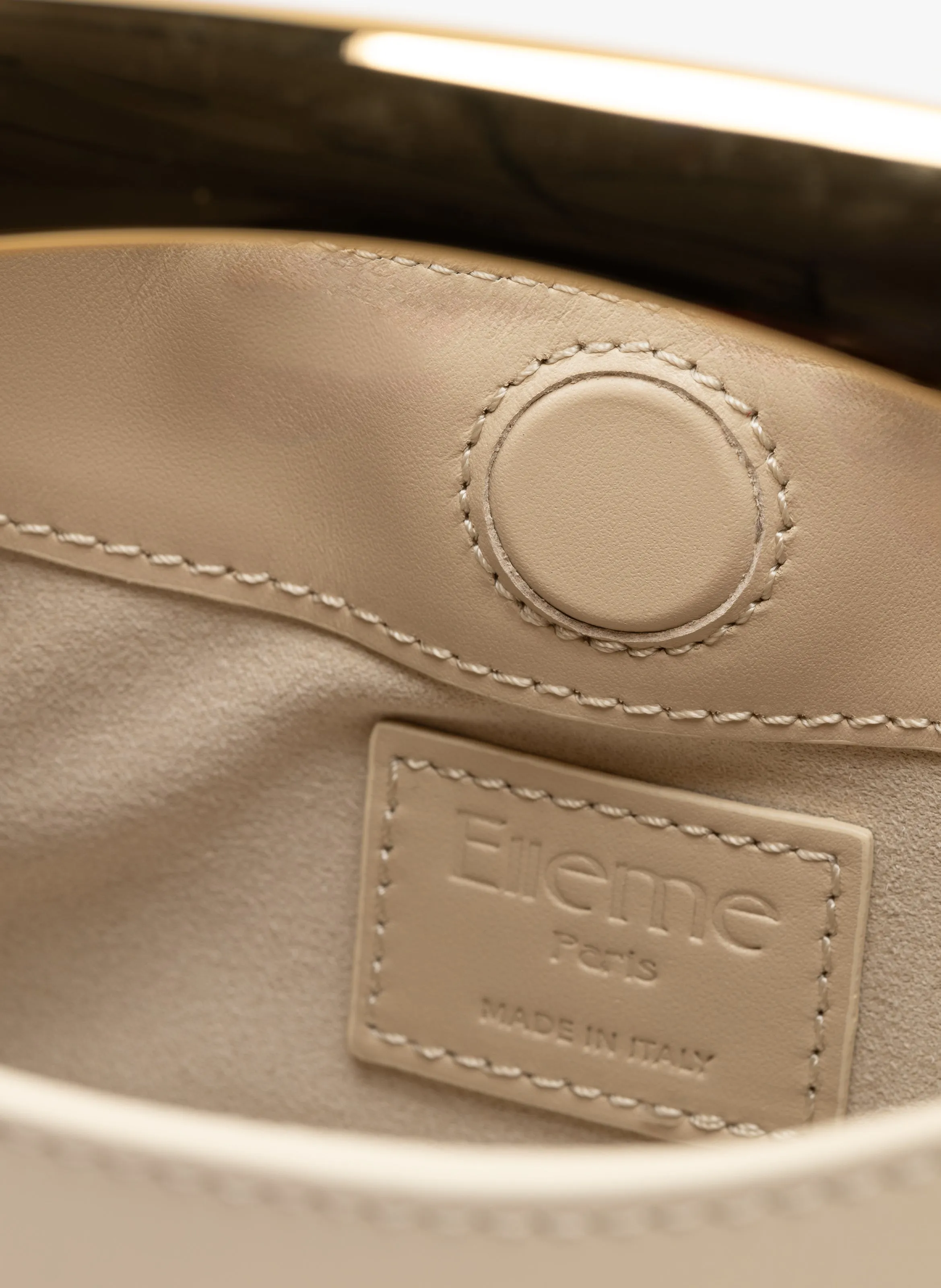 Mini Boomerang Leather Sesame sold by Elleme product image thumbnail 5