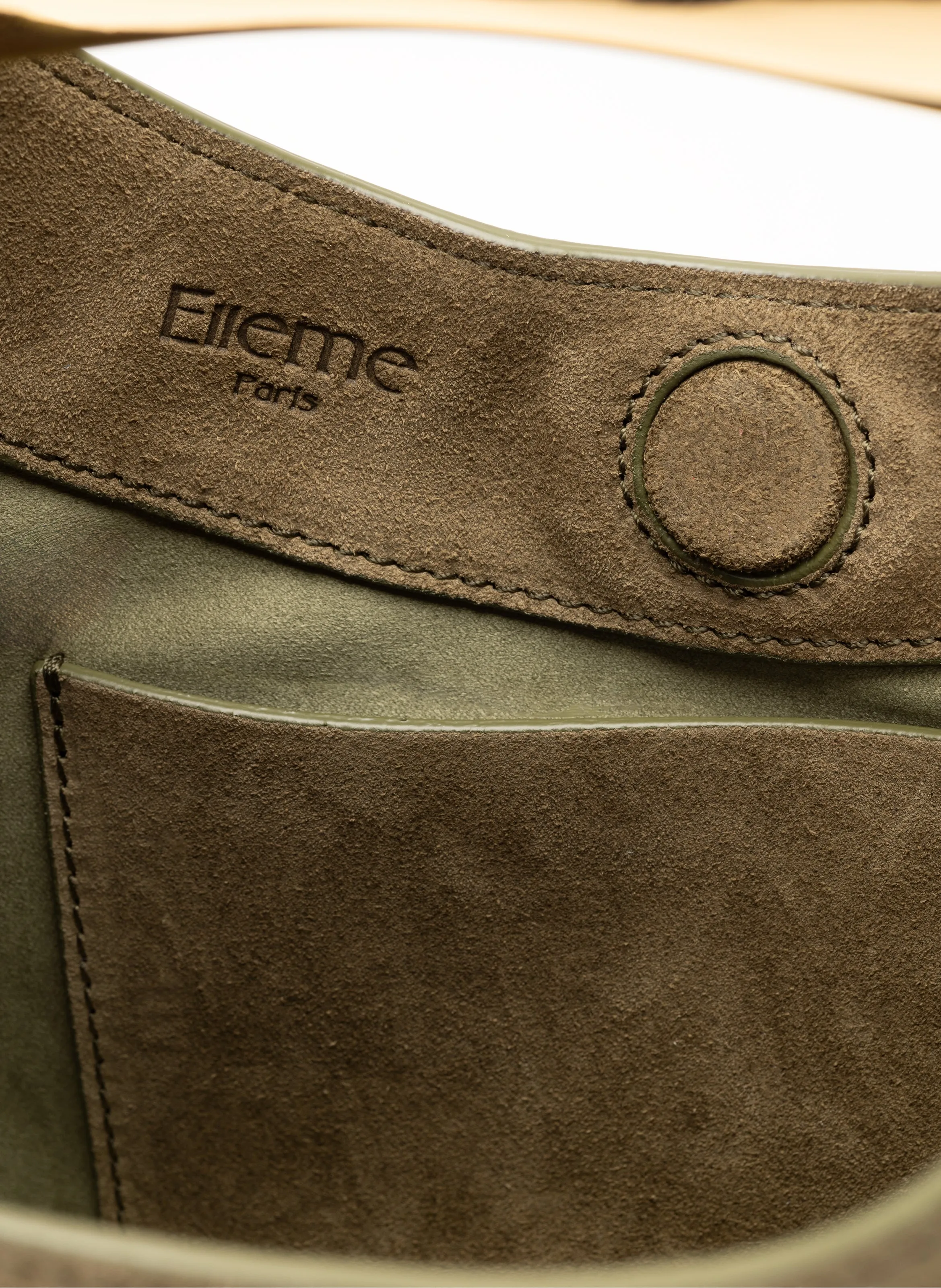 Small Boomerang Suede Truffle sold by Elleme product image thumbnail 5