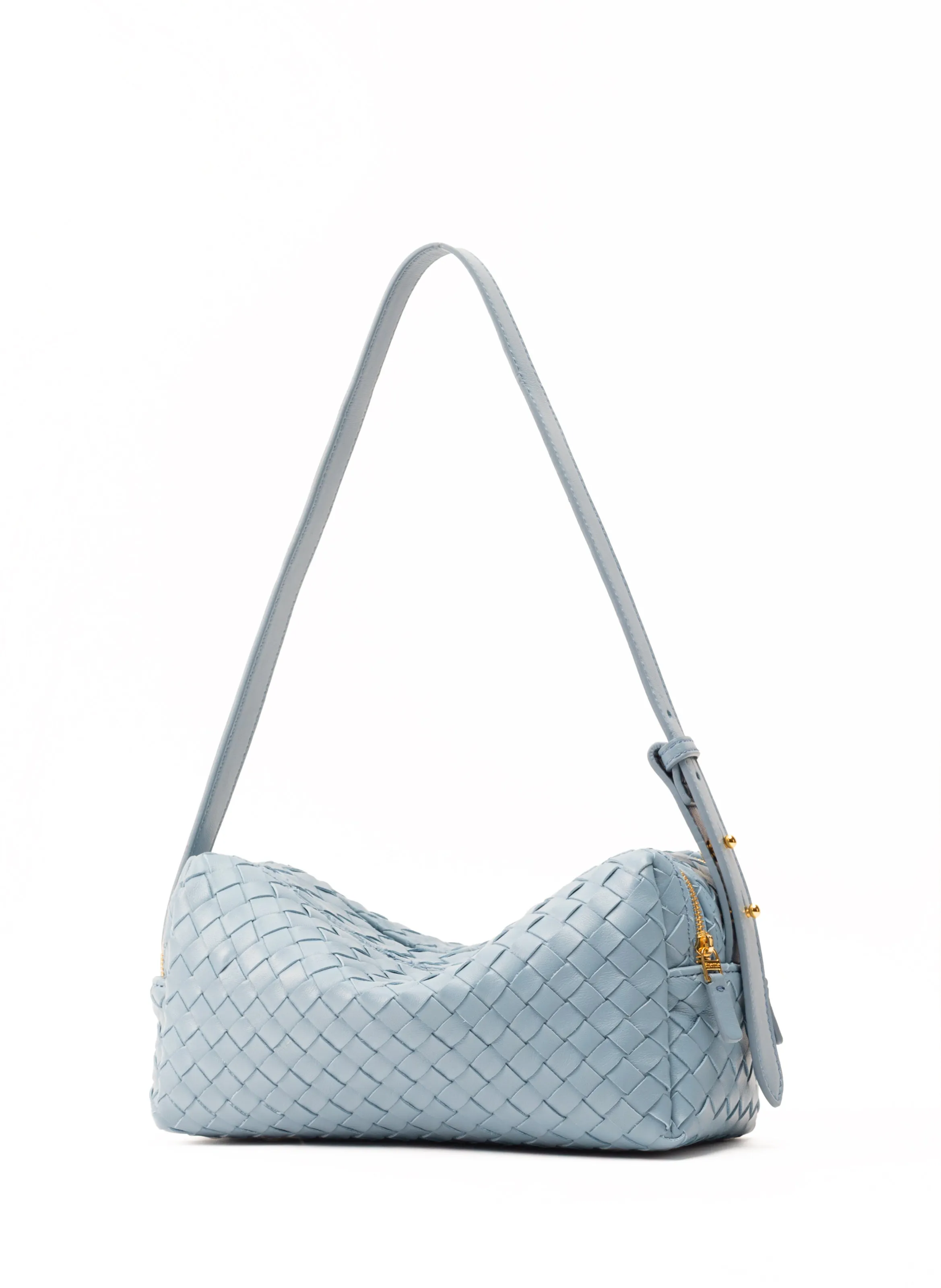 Trousse Woven Leather Arctic Blue sold by Elleme product image thumbnail 2