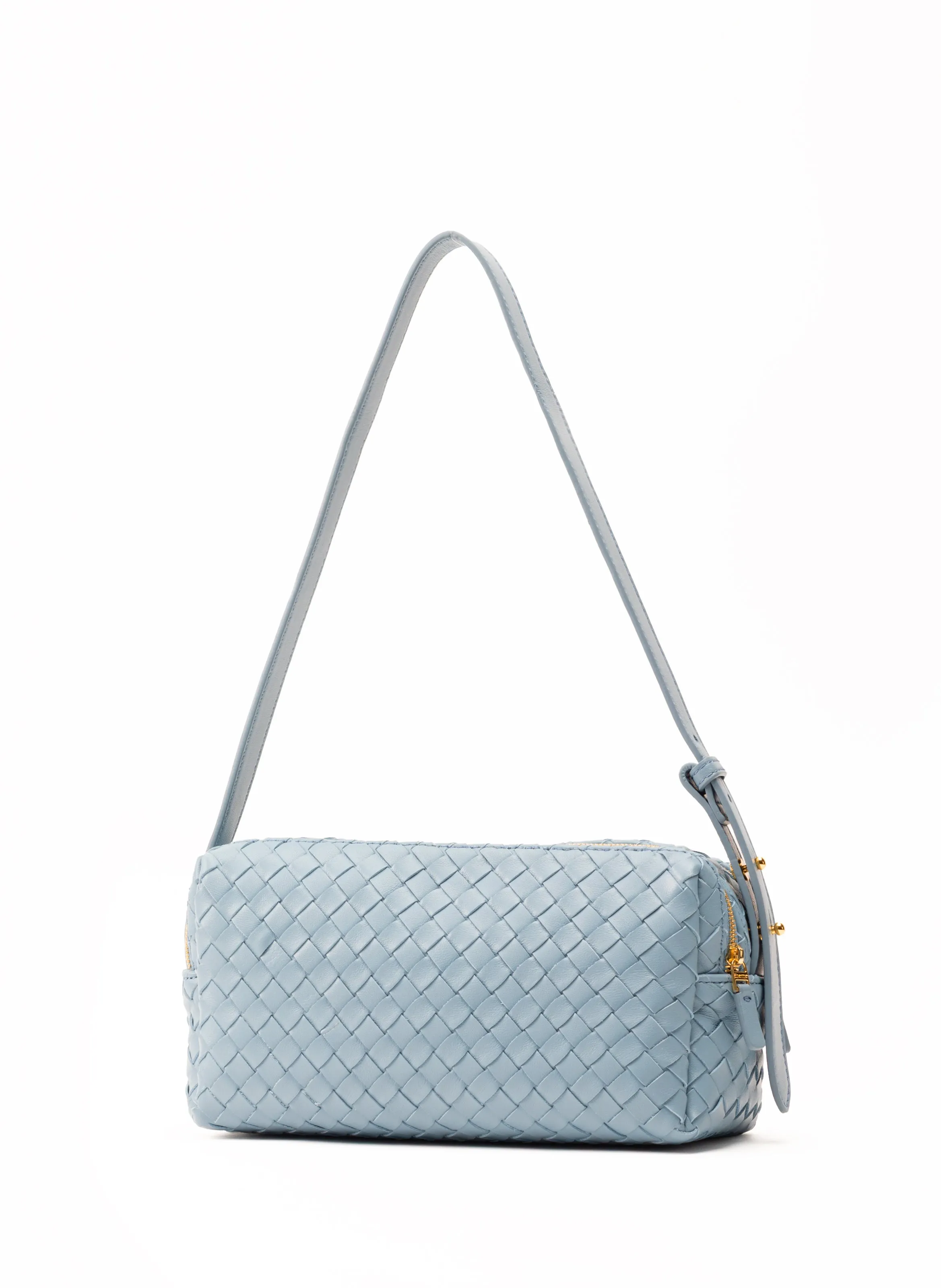 Trousse Woven Leather Arctic Blue sold by Elleme product image thumbnail 3