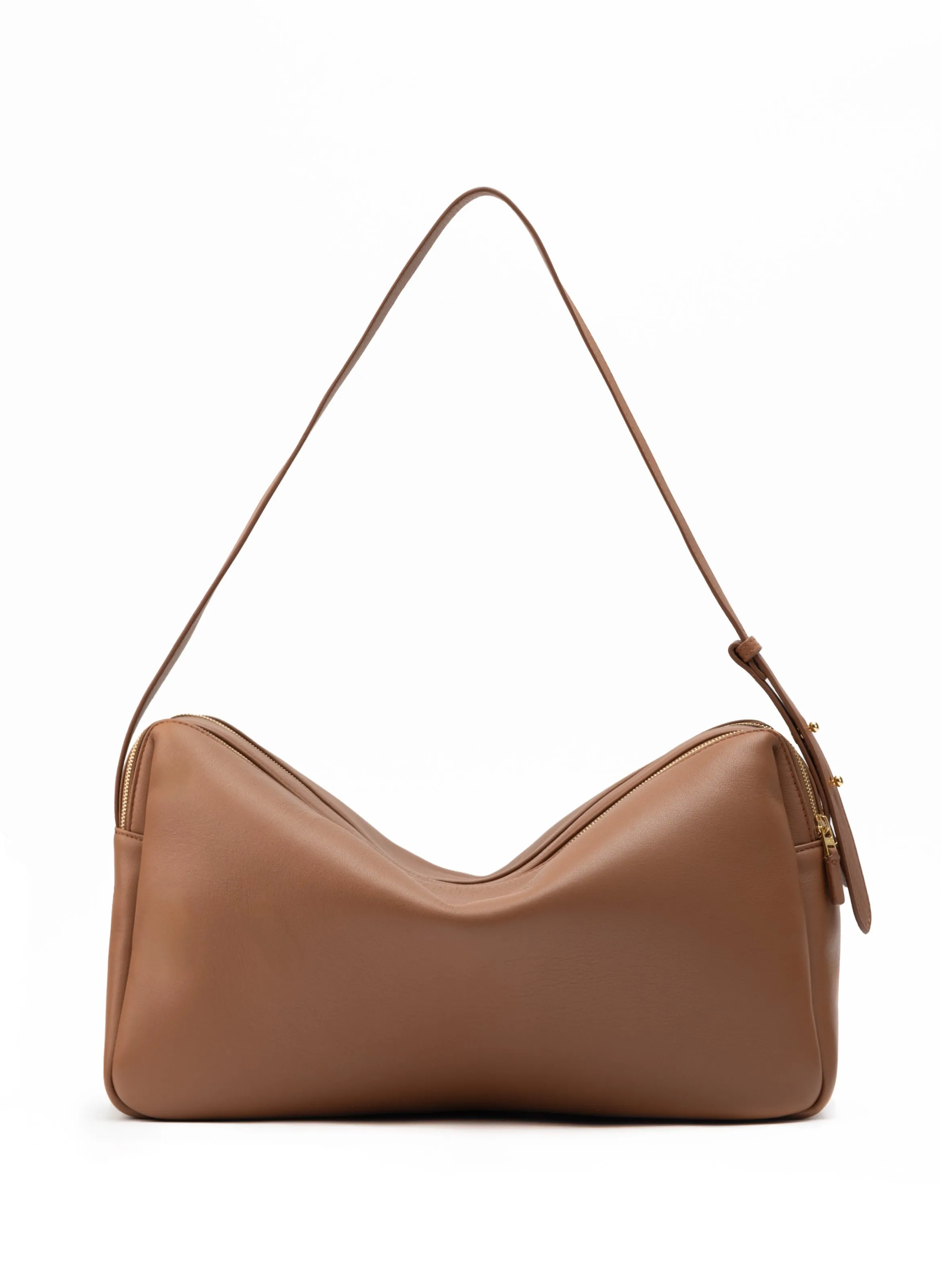 Trousse Large Leather Cognac sold by Elleme