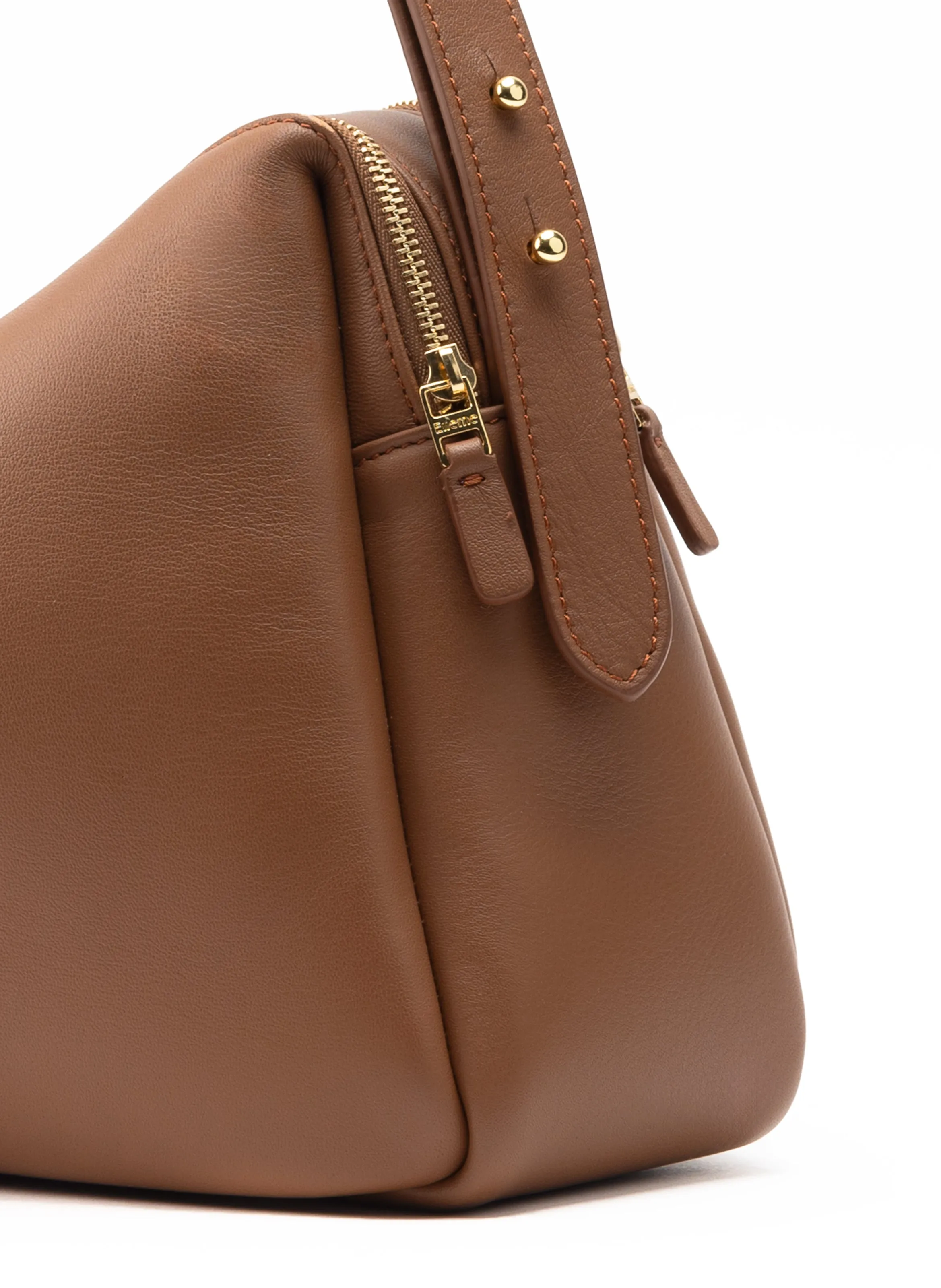 Trousse Large Leather Cognac sold by Elleme product image thumbnail 4