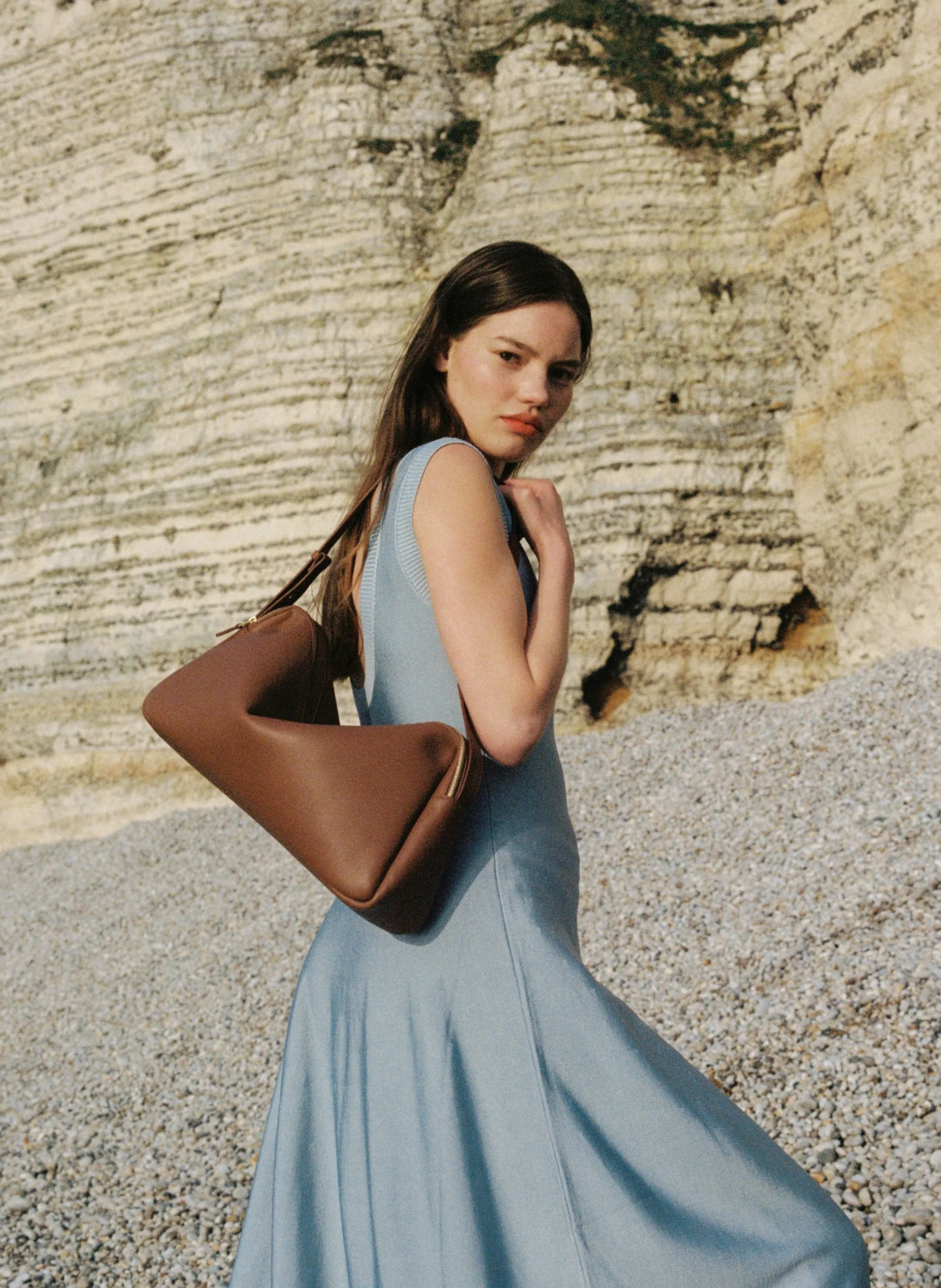 Trousse Large Leather Cognac sold by Elleme product image thumbnail 2