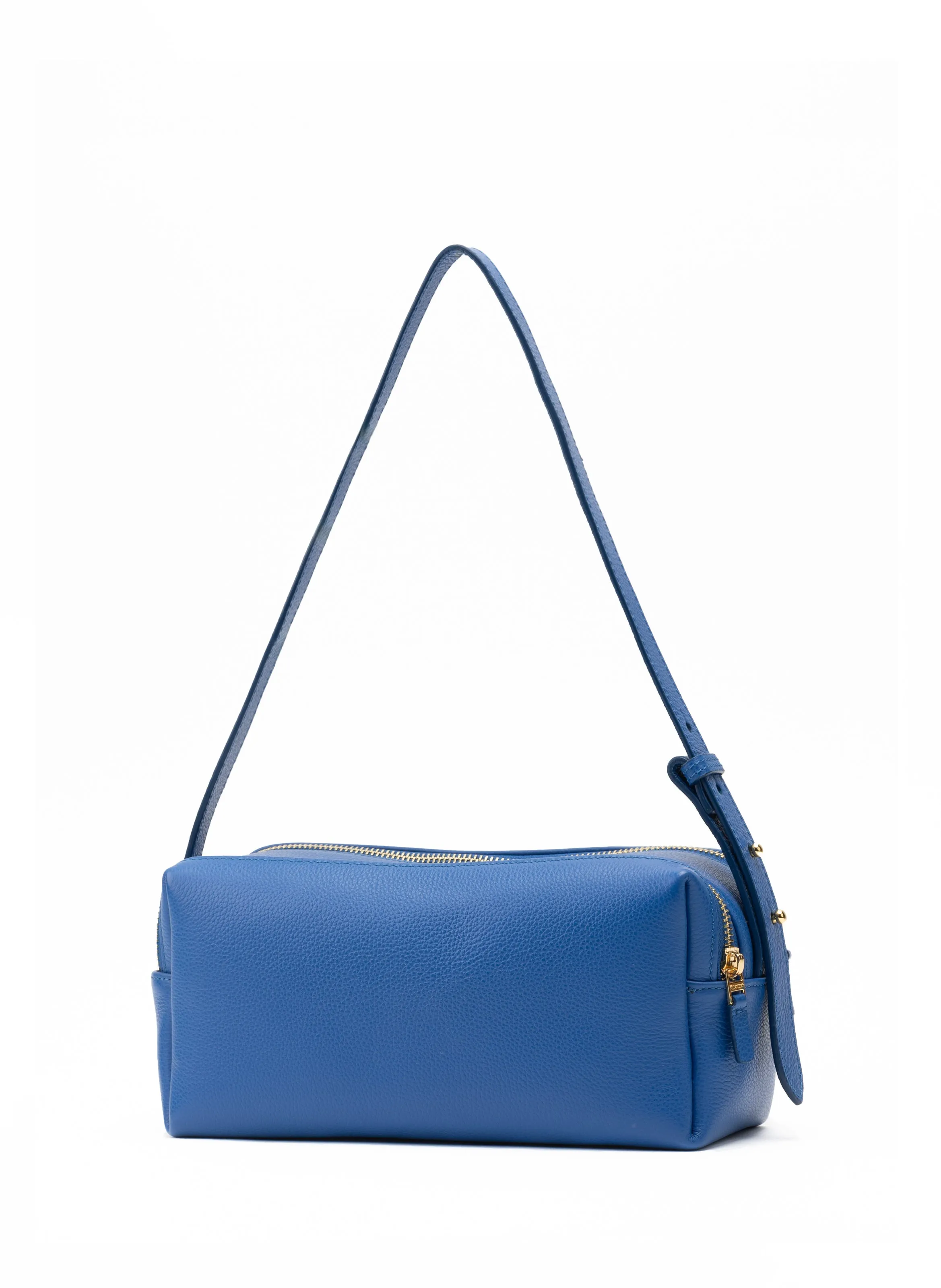 Trousse Pebbled Leather Azure Blue sold by Elleme product image thumbnail 3