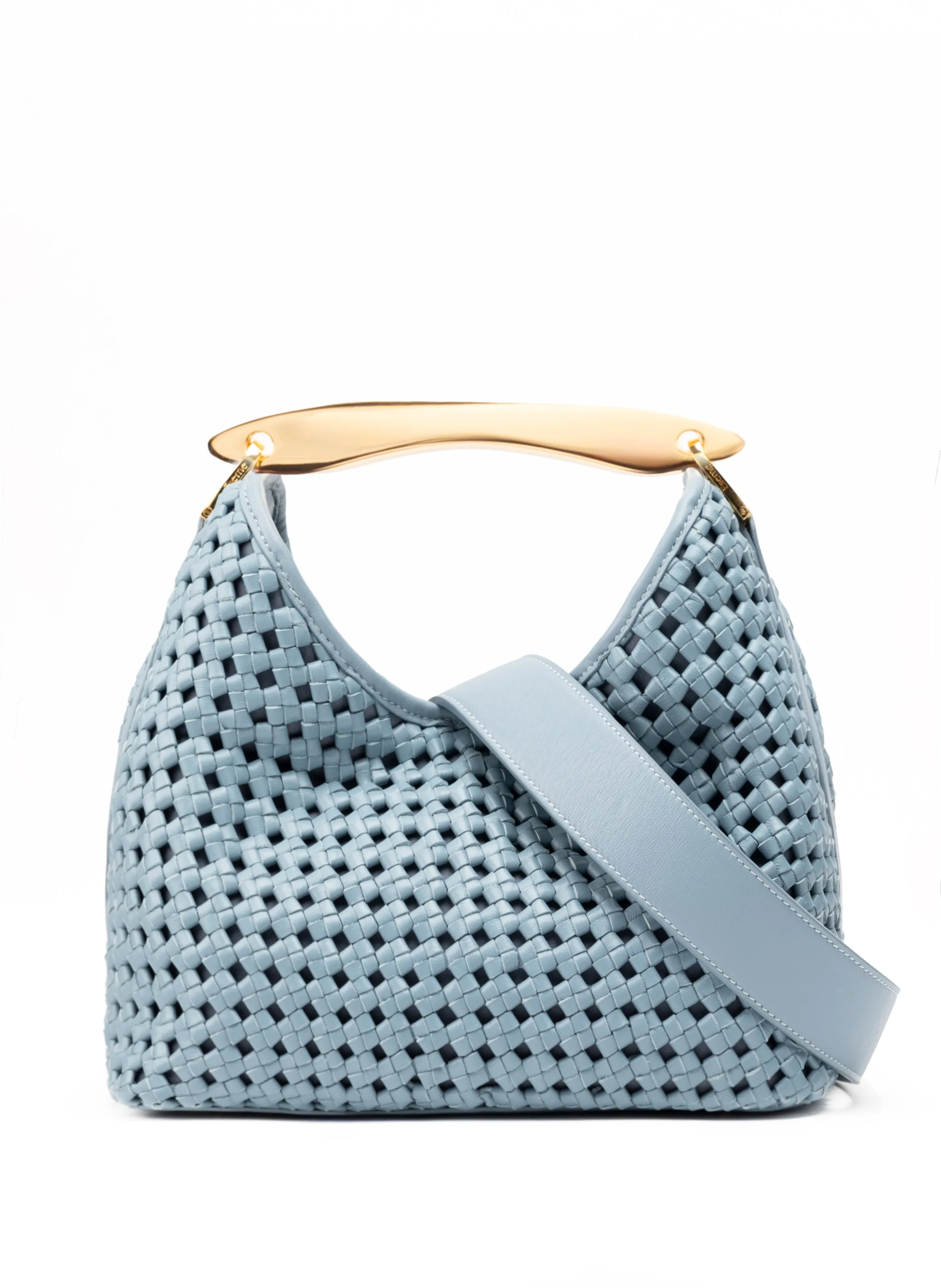 Boomerang Woven Leather Arctic Blue sold by Elleme product image thumbnail 3