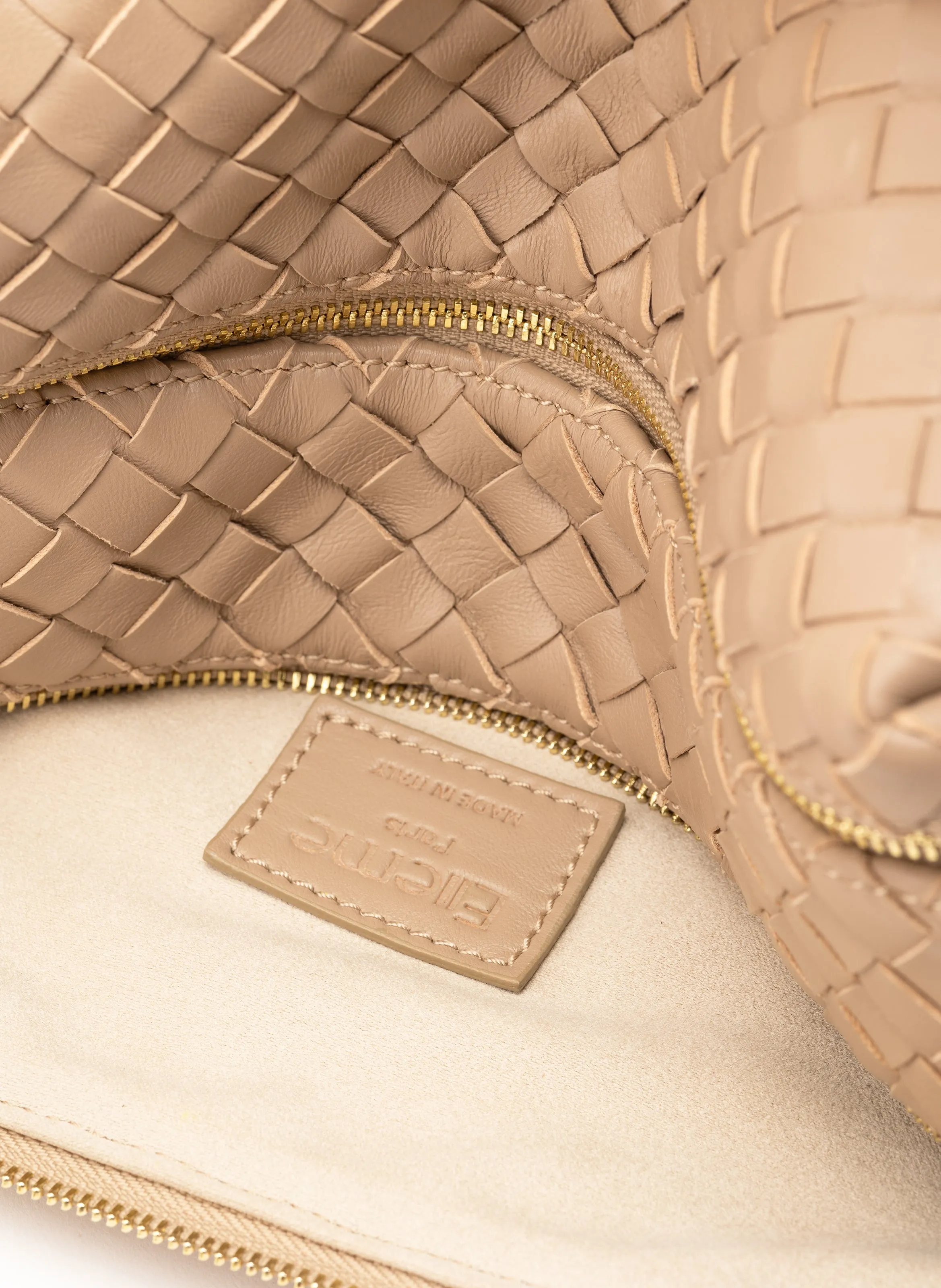 Trousse Woven Leather Taupe sold by Elleme product image thumbnail 5