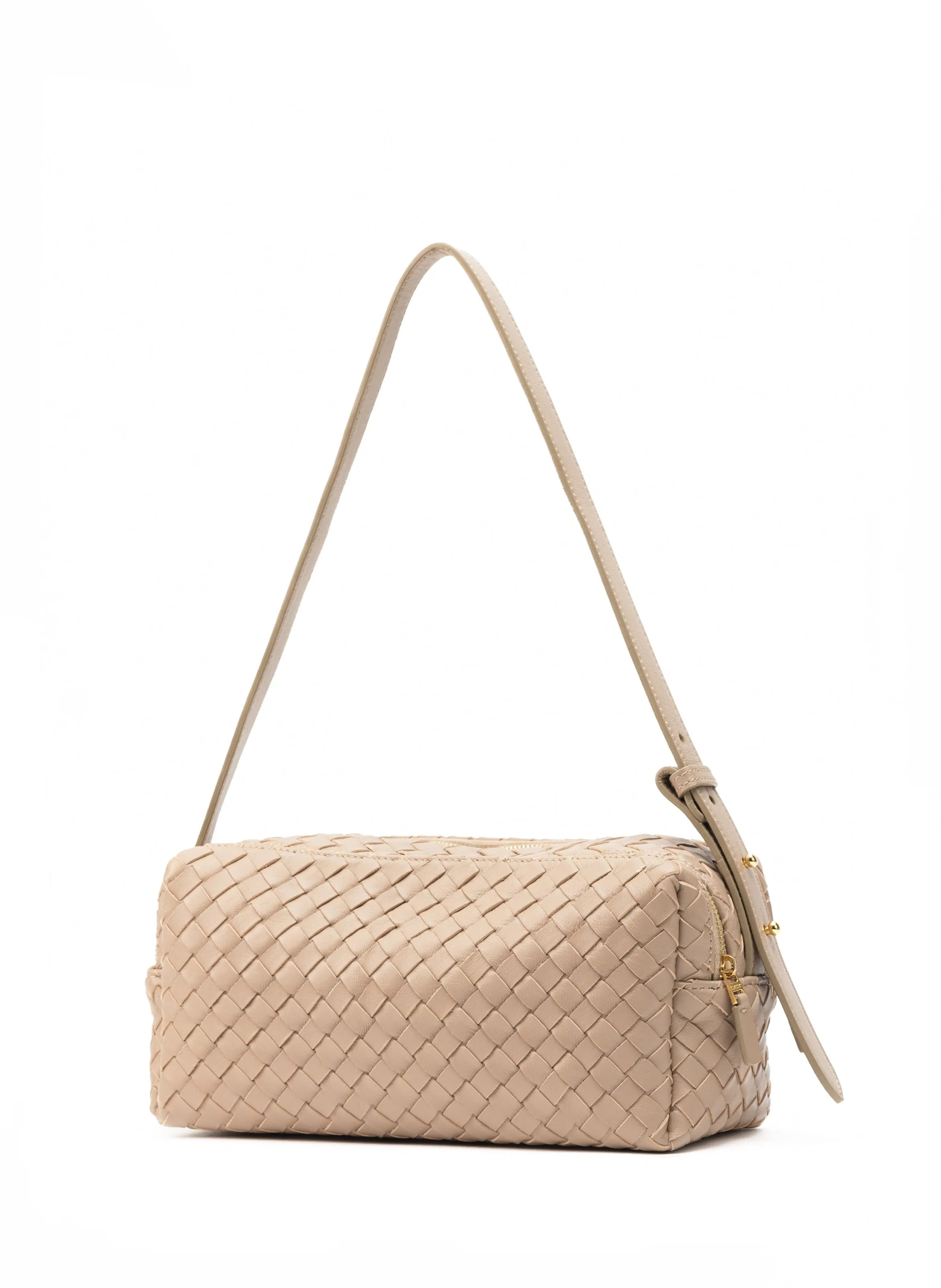 Trousse Woven Leather Taupe sold by Elleme product image thumbnail 3