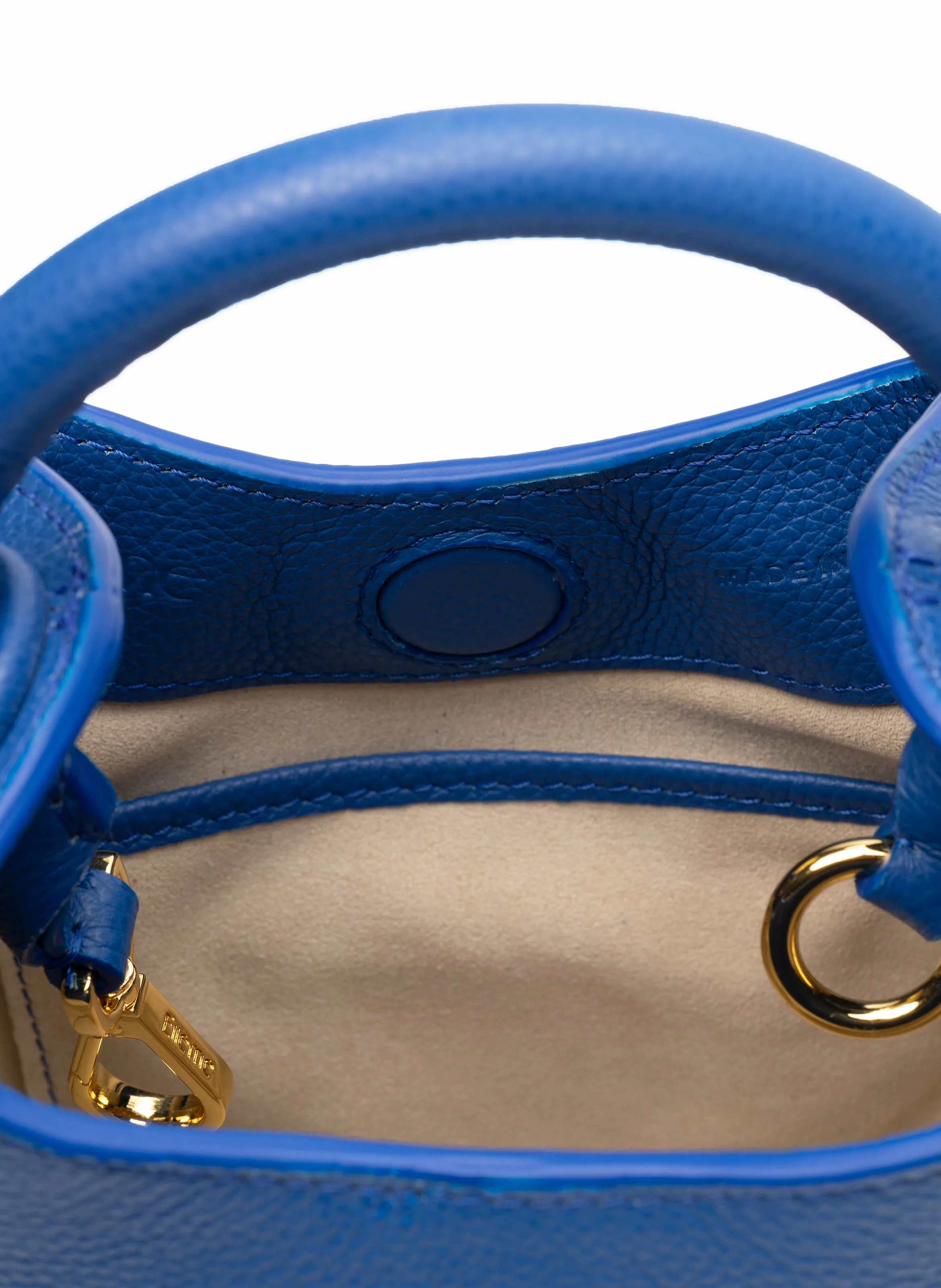 Madeleine Pebbled Leather Azure Blue sold by Elleme product image thumbnail 5