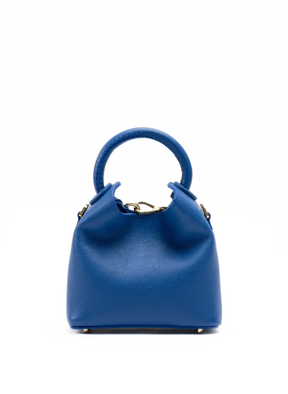 Madeleine Pebbled Leather Azure Blue sold by Elleme