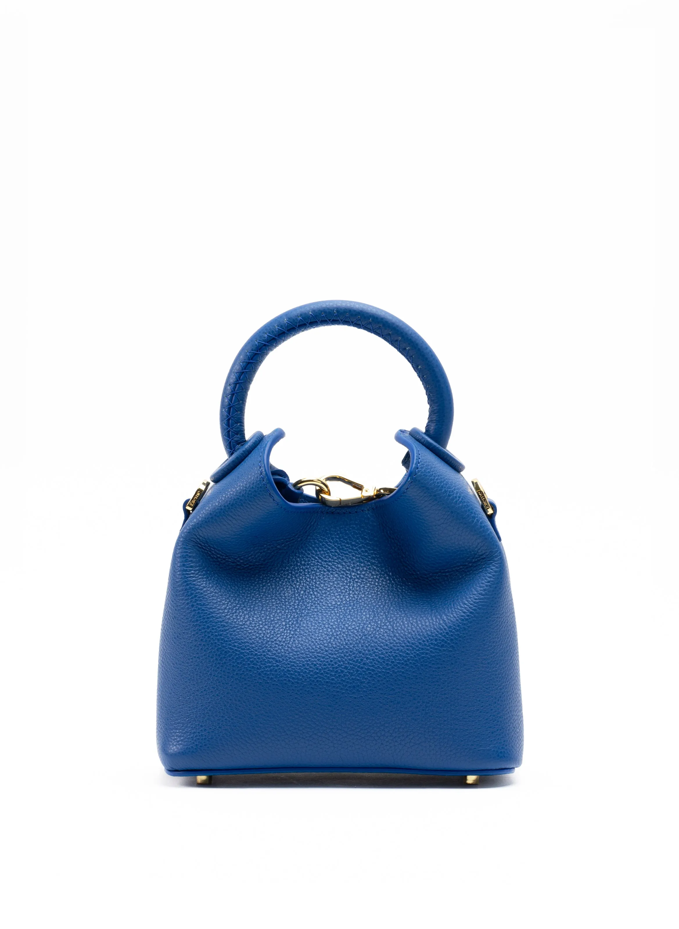Madeleine Pebbled Leather Azure Blue sold by Elleme