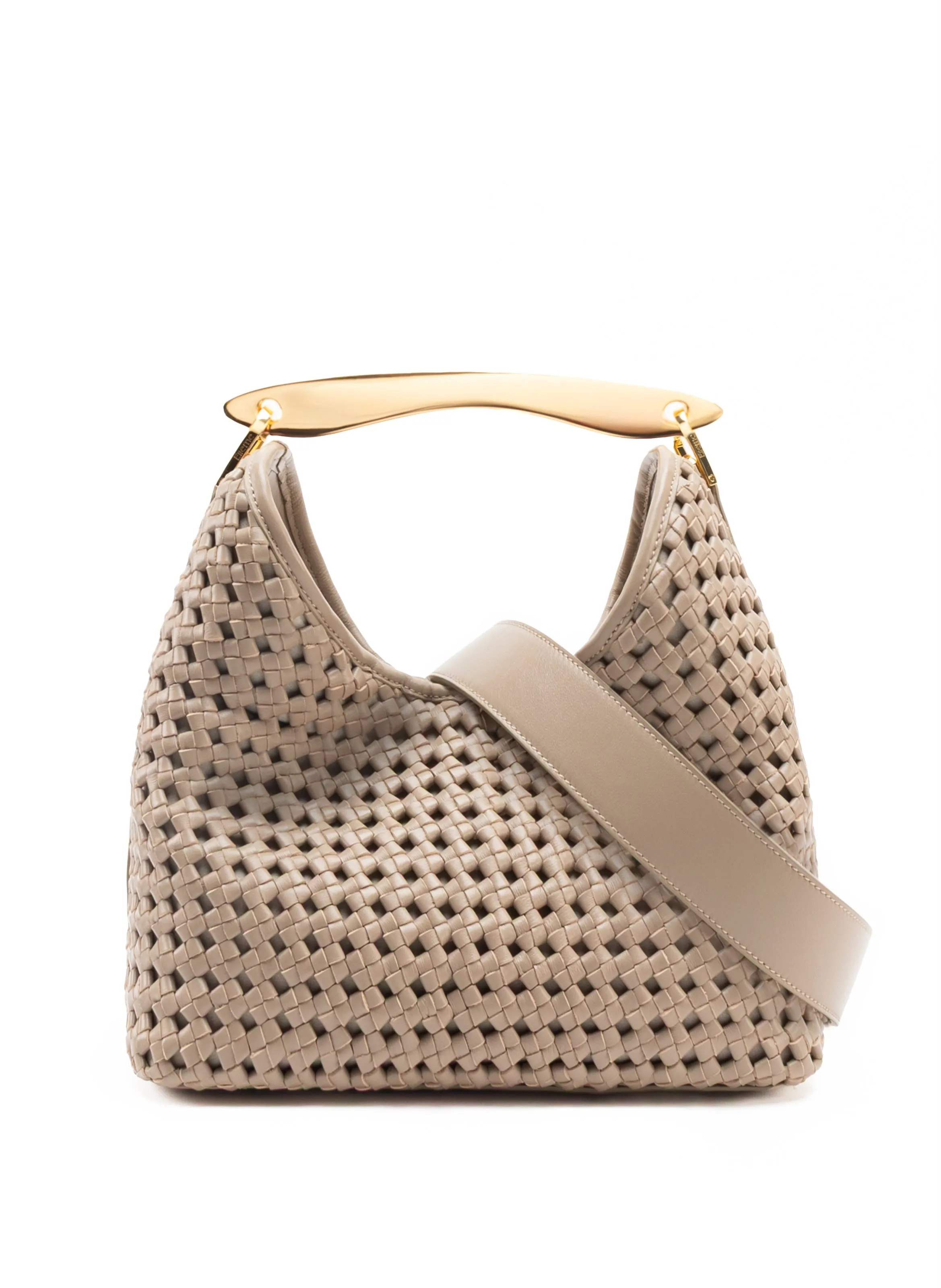 Boomerang Woven Leather Taupe sold by Elleme product image thumbnail 4