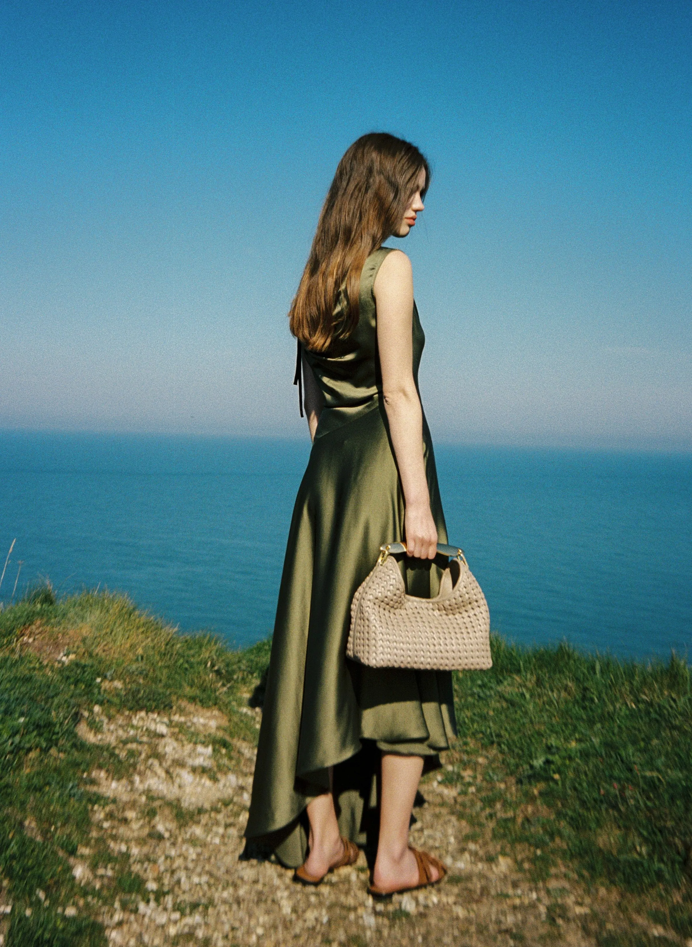 Boomerang Woven Leather Taupe sold by Elleme product image thumbnail 2