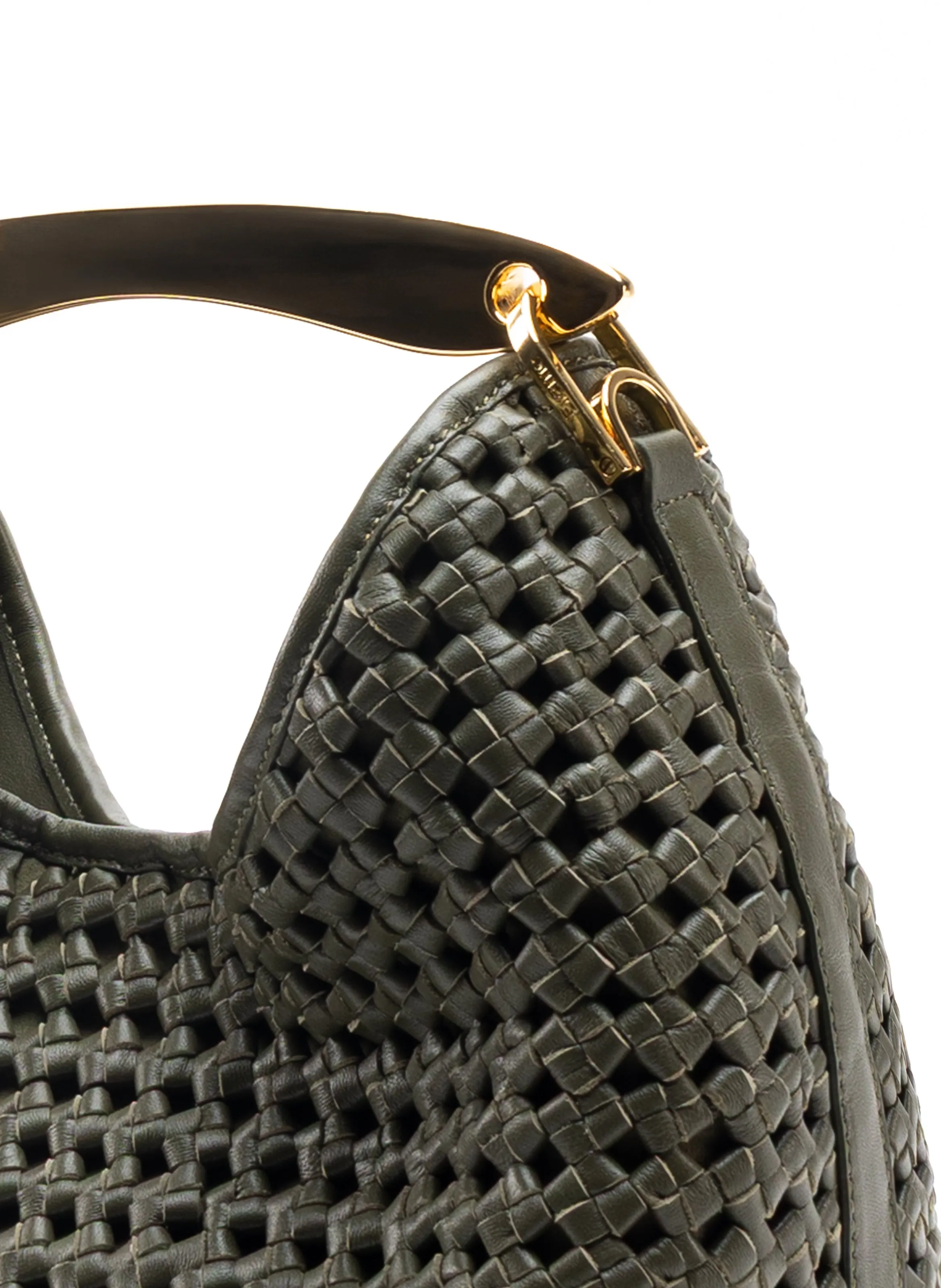 Boomerang Woven Leather Olive Green sold by Elleme product image thumbnail 4