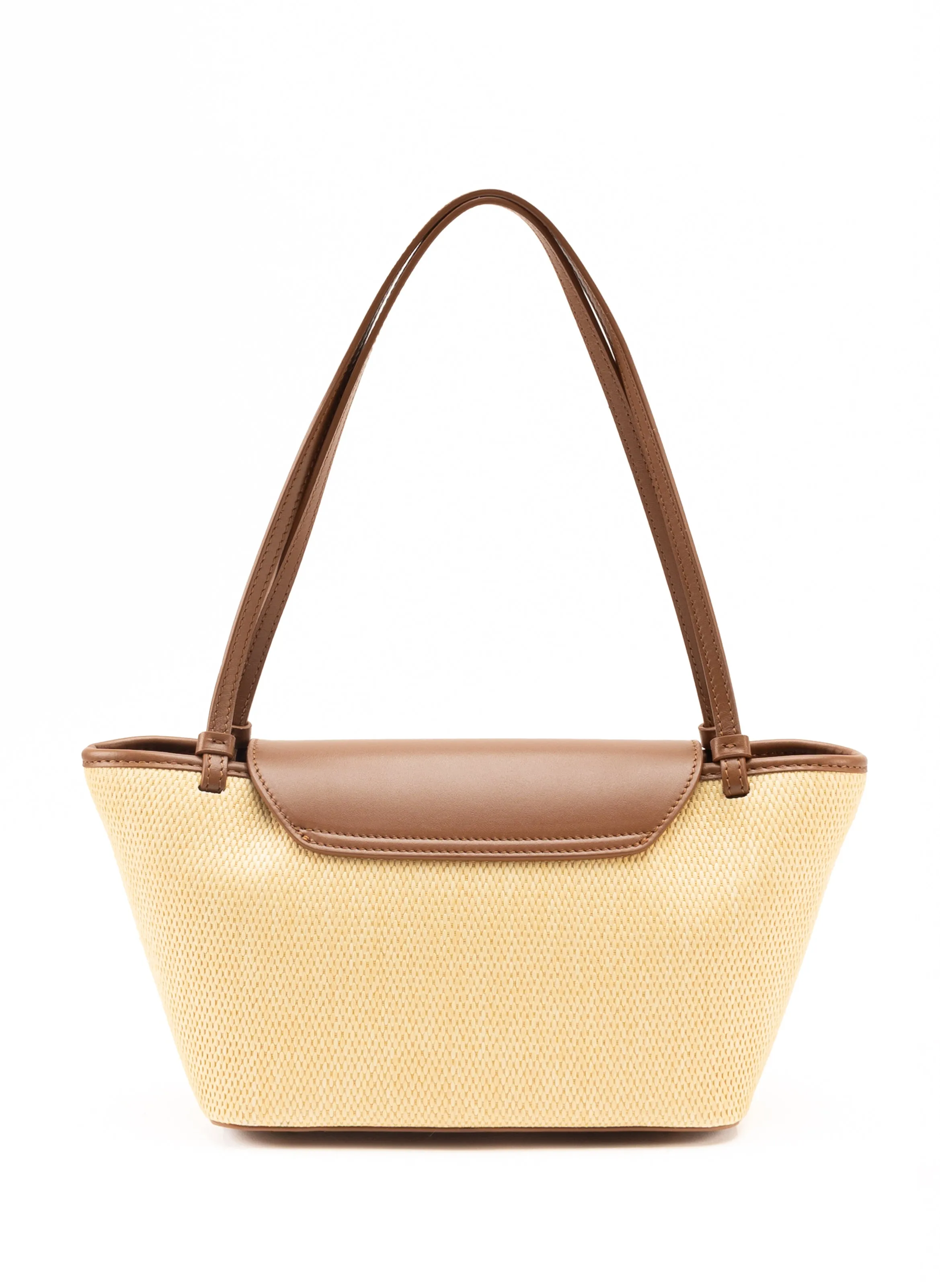 Courrier Tote Raffia/Leather Natural/Cognac sold by Elleme product image thumbnail 4