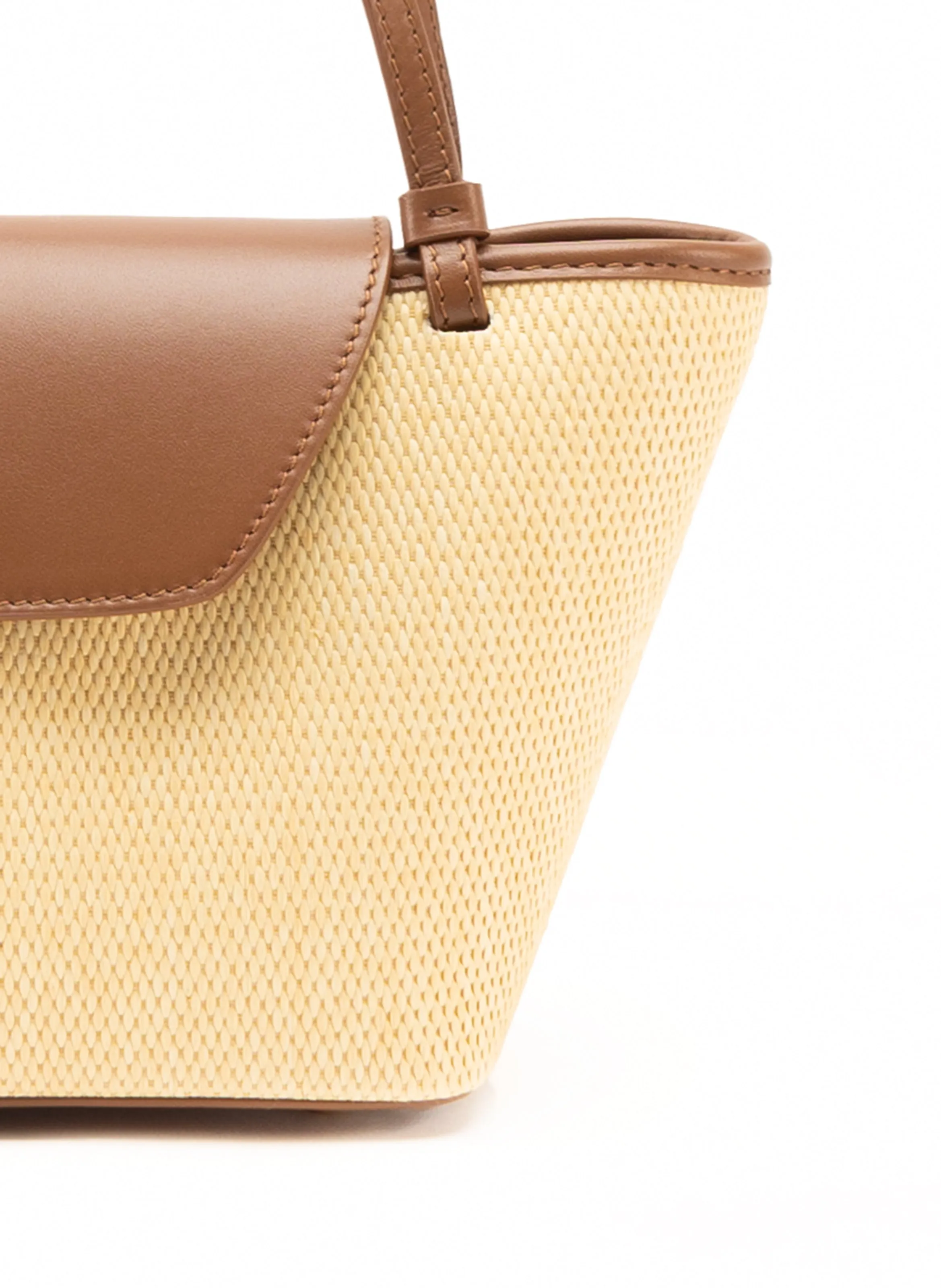 Courrier Tote Raffia/Leather Natural/Cognac sold by Elleme product image thumbnail 5