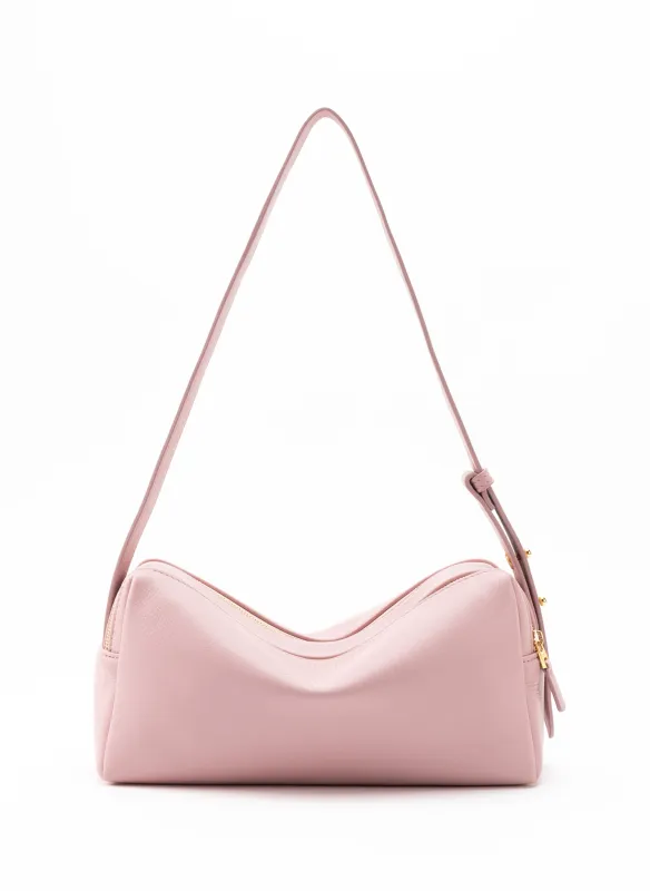 Trousse Pebbled Leather Pink sold by Elleme