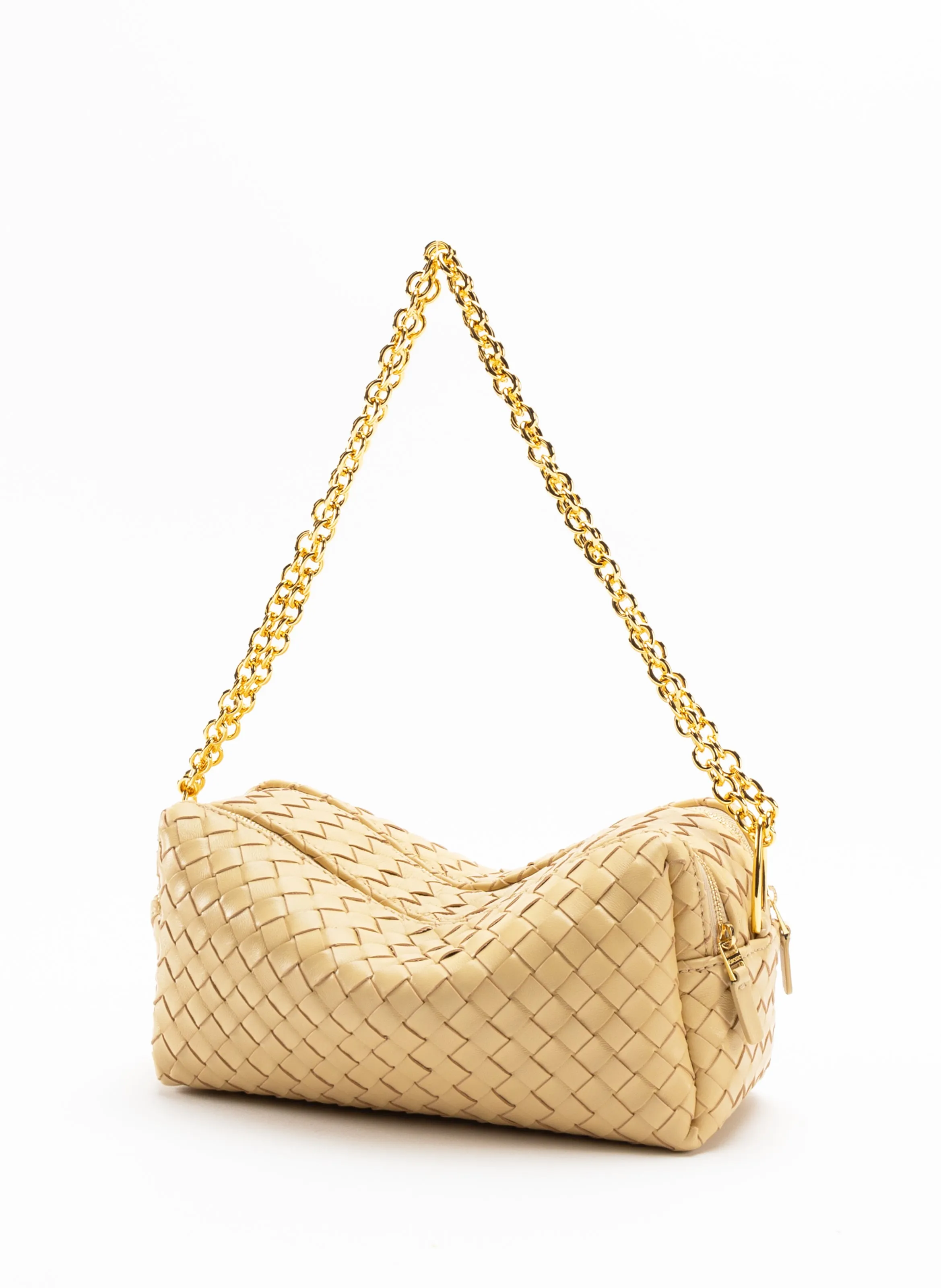 Trousse Chain Woven Leather Butter sold by Elleme product image thumbnail 2
