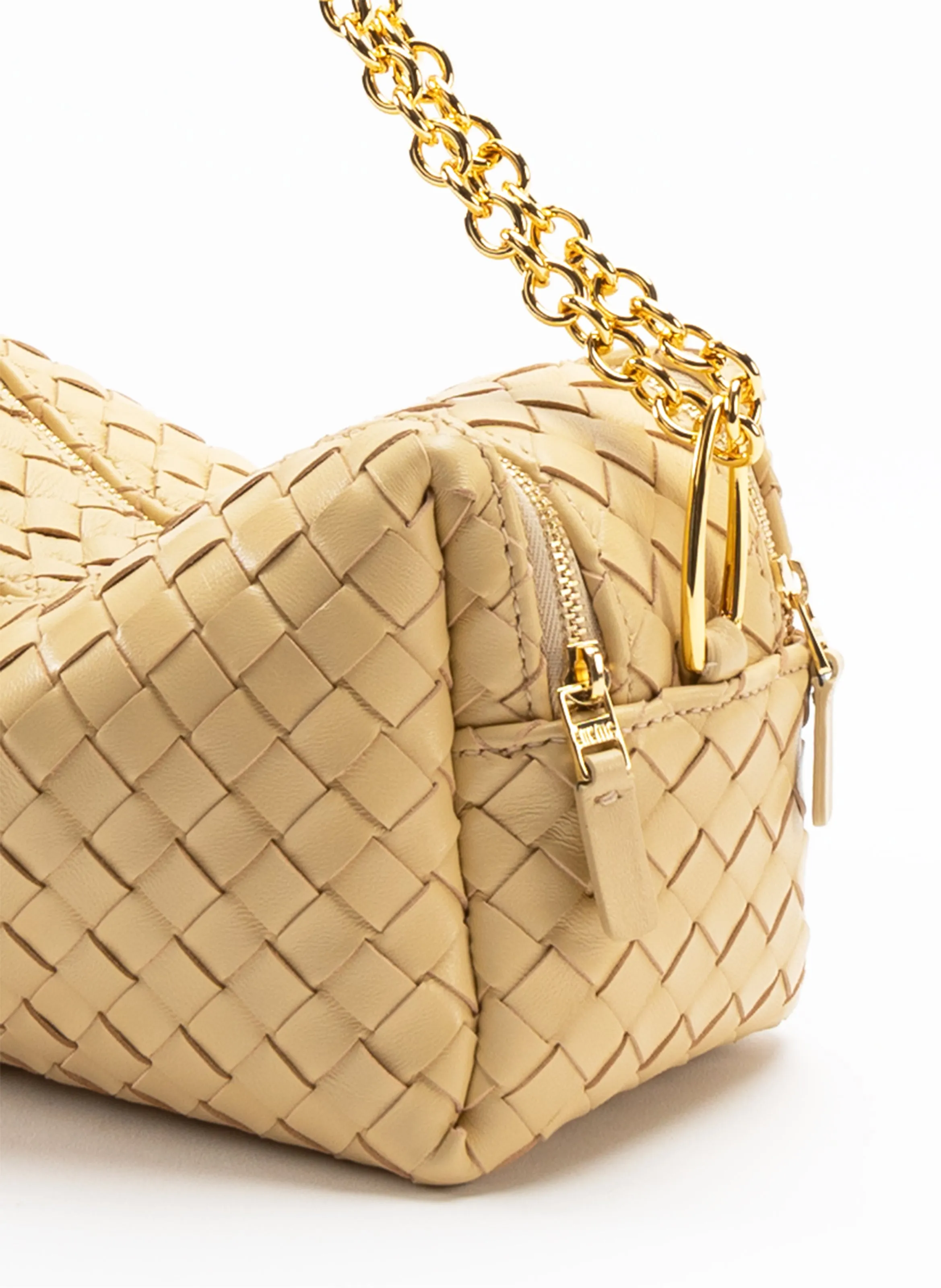 Trousse Chain Woven Leather Butter sold by Elleme product image thumbnail 3