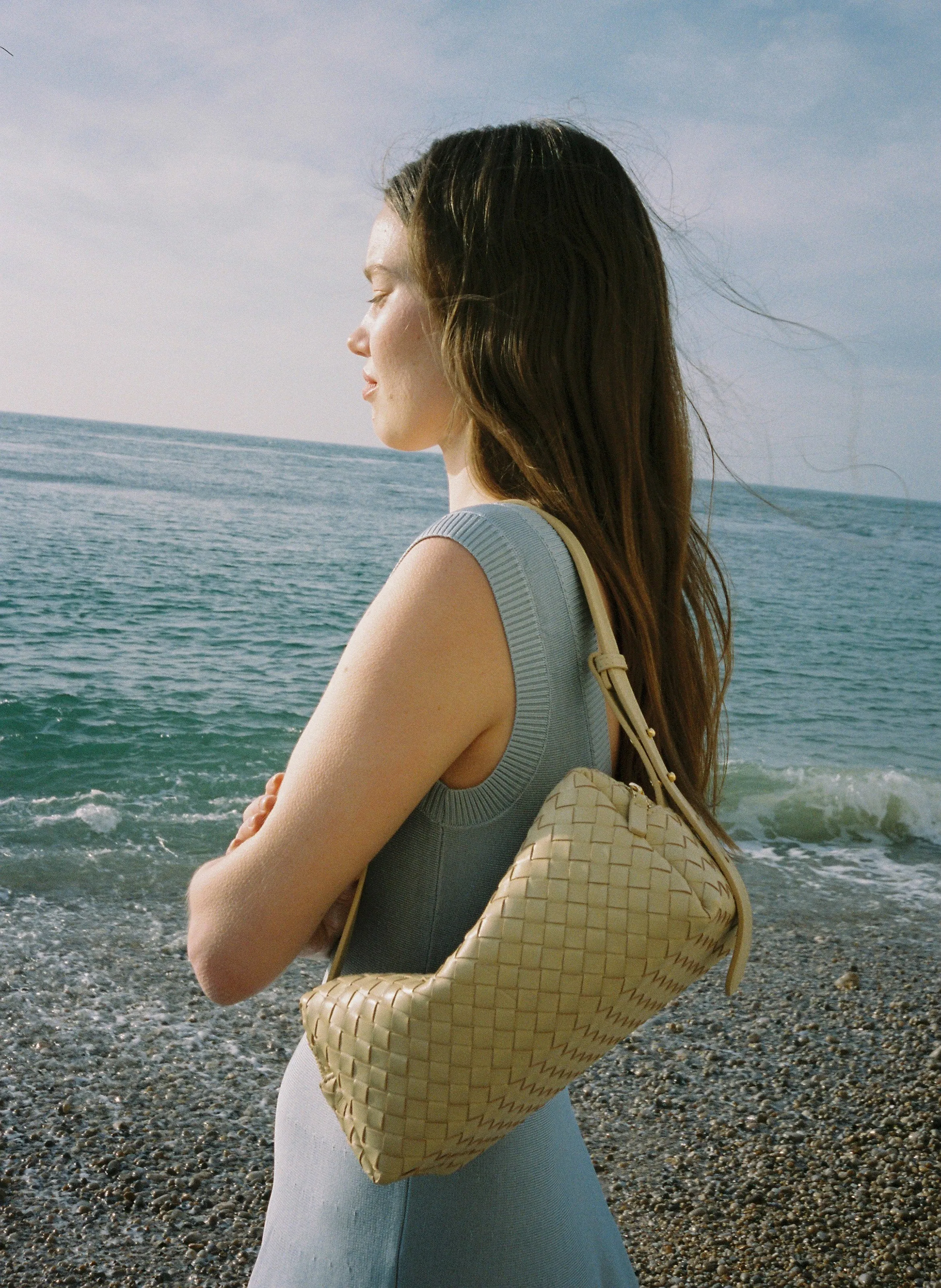 Trousse Woven Leather Butter sold by Elleme product image thumbnail 2