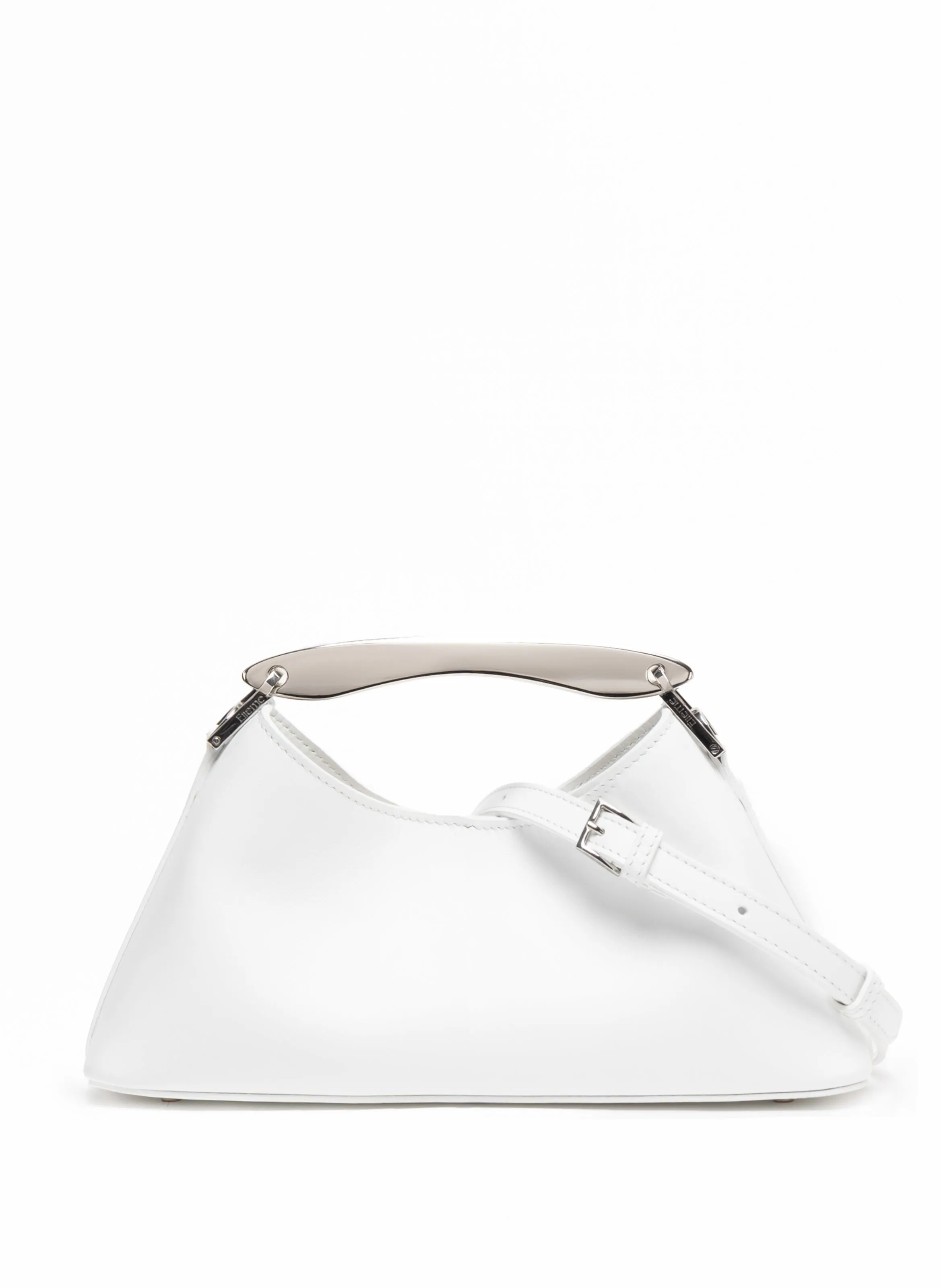 Mini Boomerang Leather White - Silver sold by Elleme product image thumbnail 4