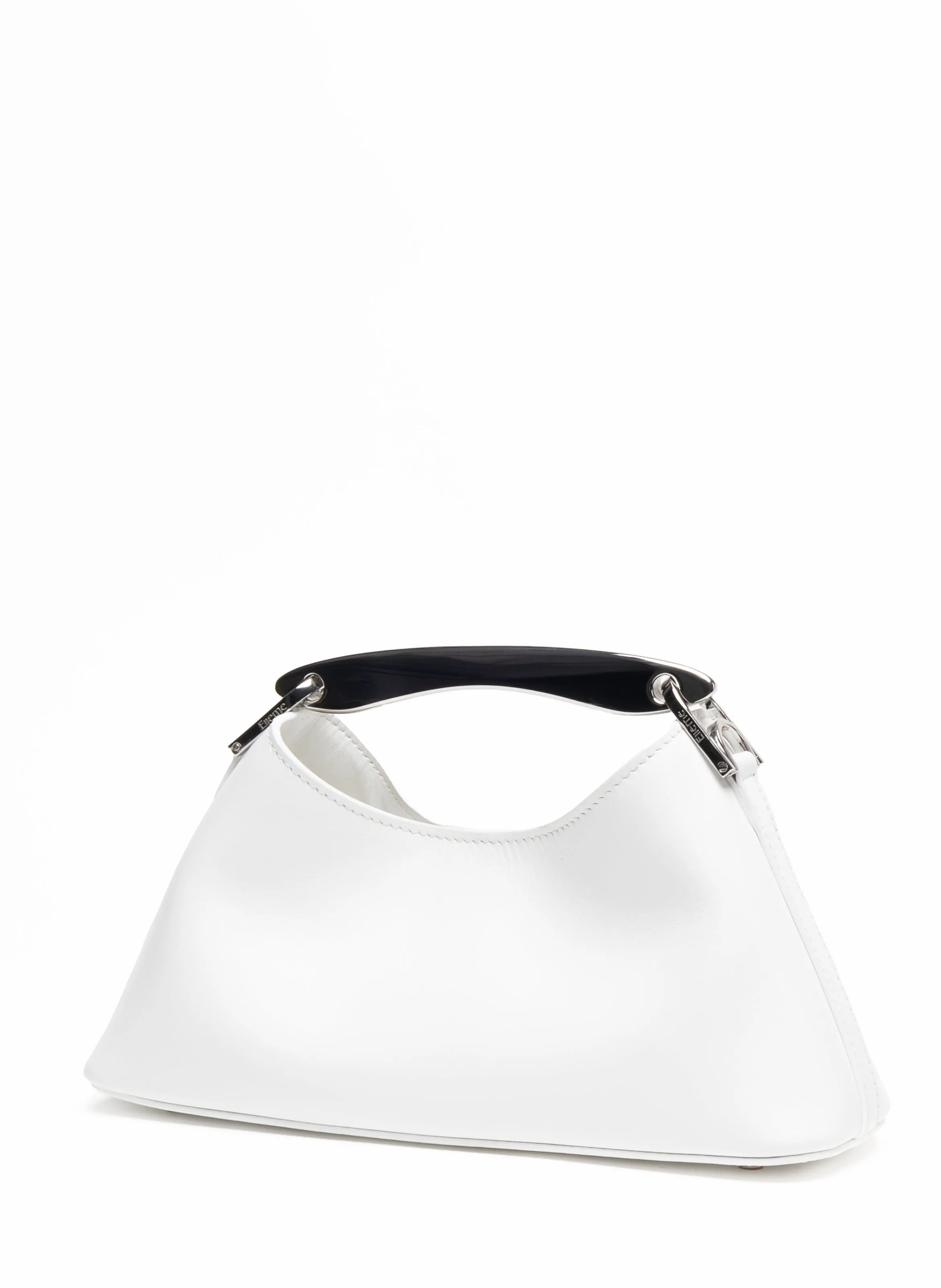 Mini Boomerang Leather White - Silver sold by Elleme product image thumbnail 3