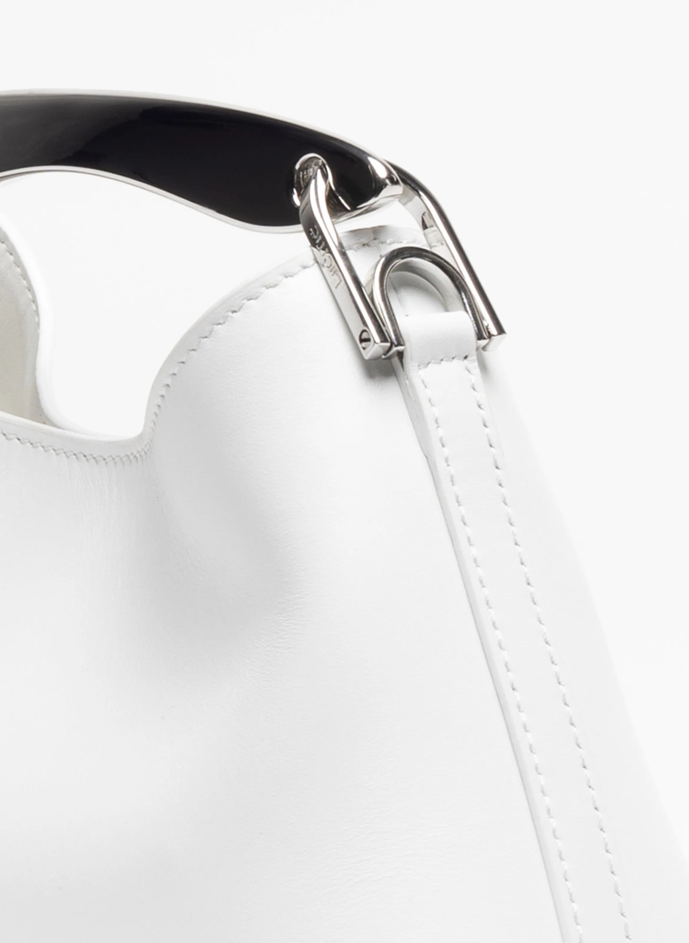 Mini Boomerang Leather White - Silver sold by Elleme product image thumbnail 5