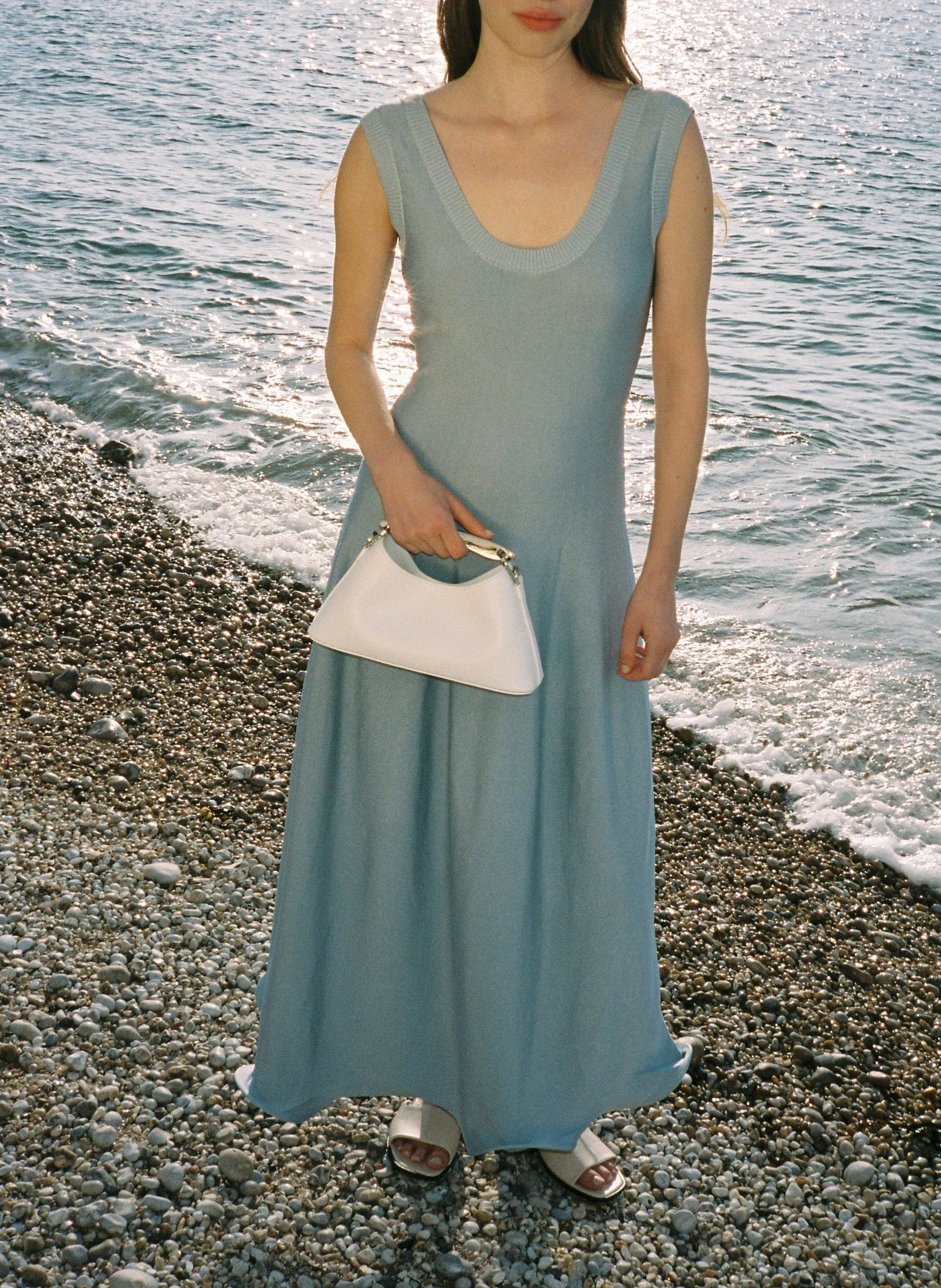 Mini Boomerang Leather White - Silver sold by Elleme product image thumbnail 2