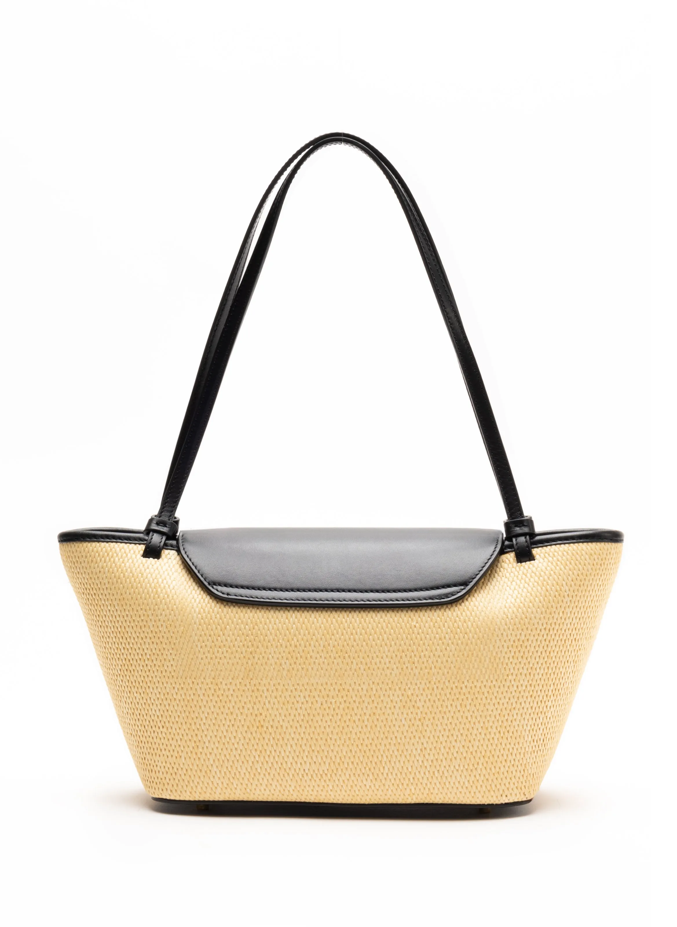 Courrier Tote Raffia/Leather Natural/Black sold by Elleme product image thumbnail 3