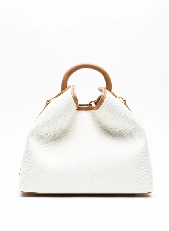 Raisin Raffia White/Caramel sold by Elleme