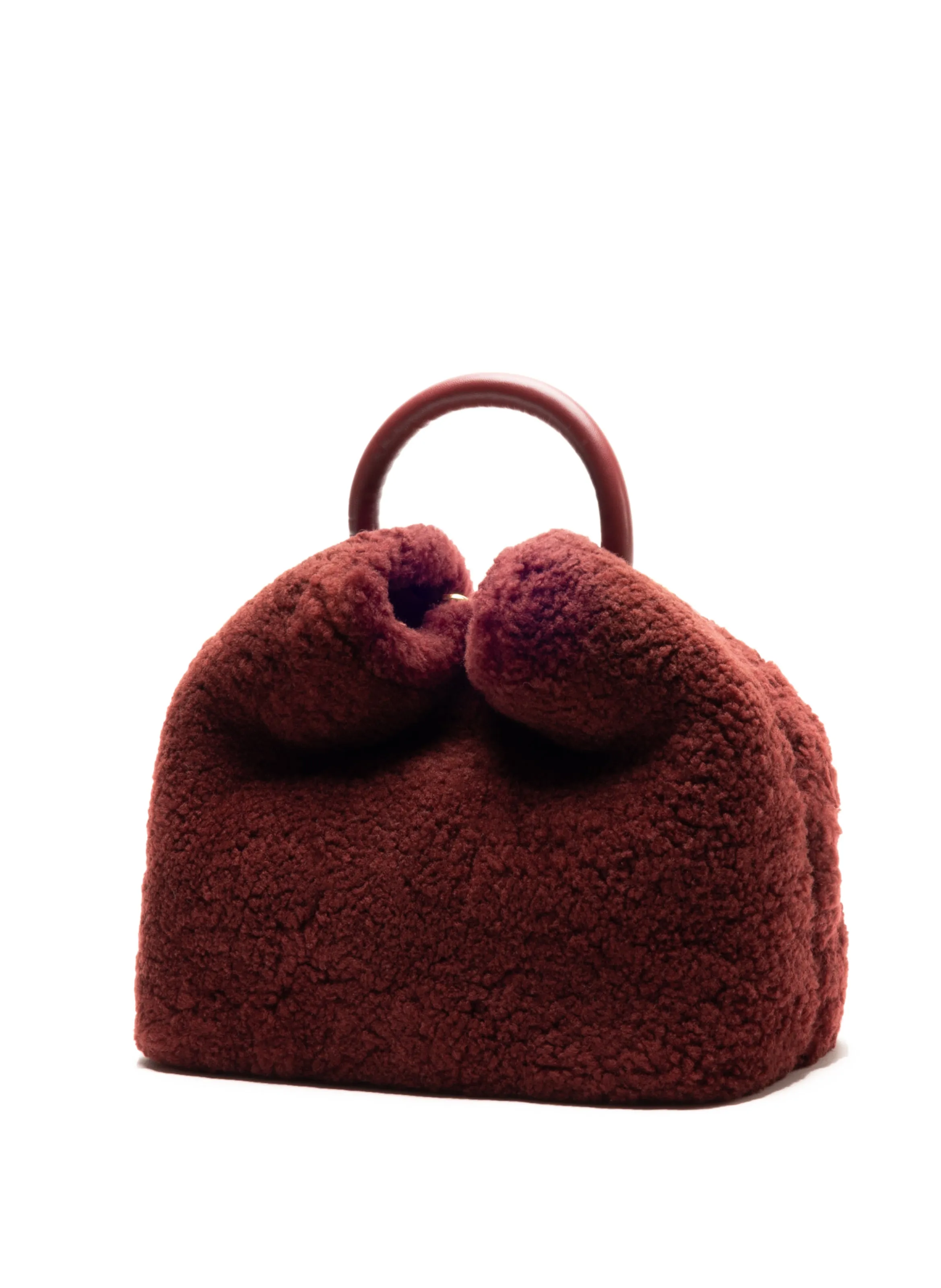 Baozi Shearling Teddy Burgundy sold by Elleme product image thumbnail 2