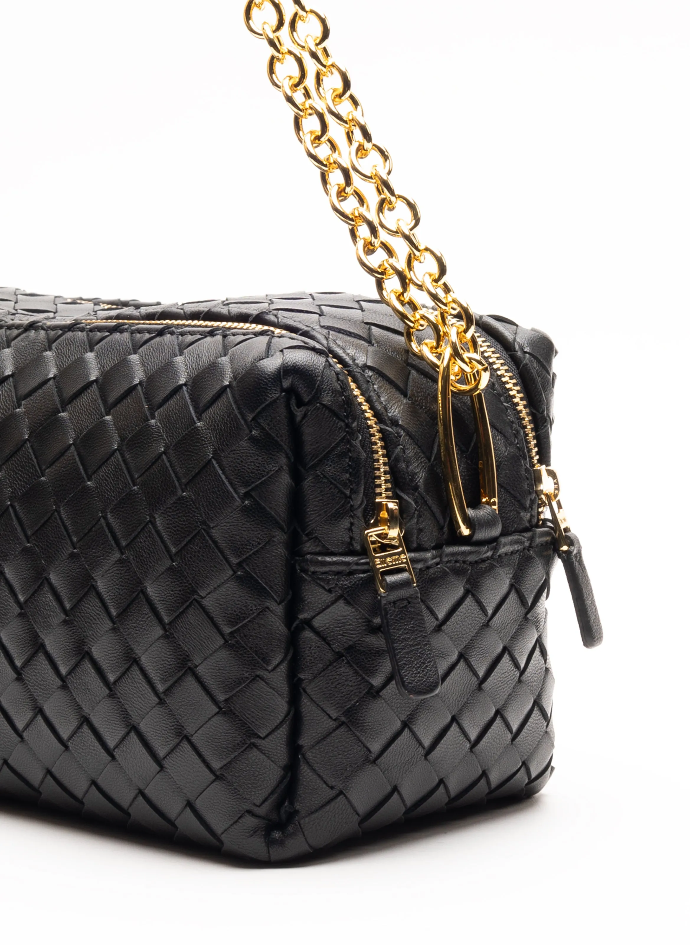 Trousse Chain Woven Leather Black sold by Elleme product image thumbnail 3