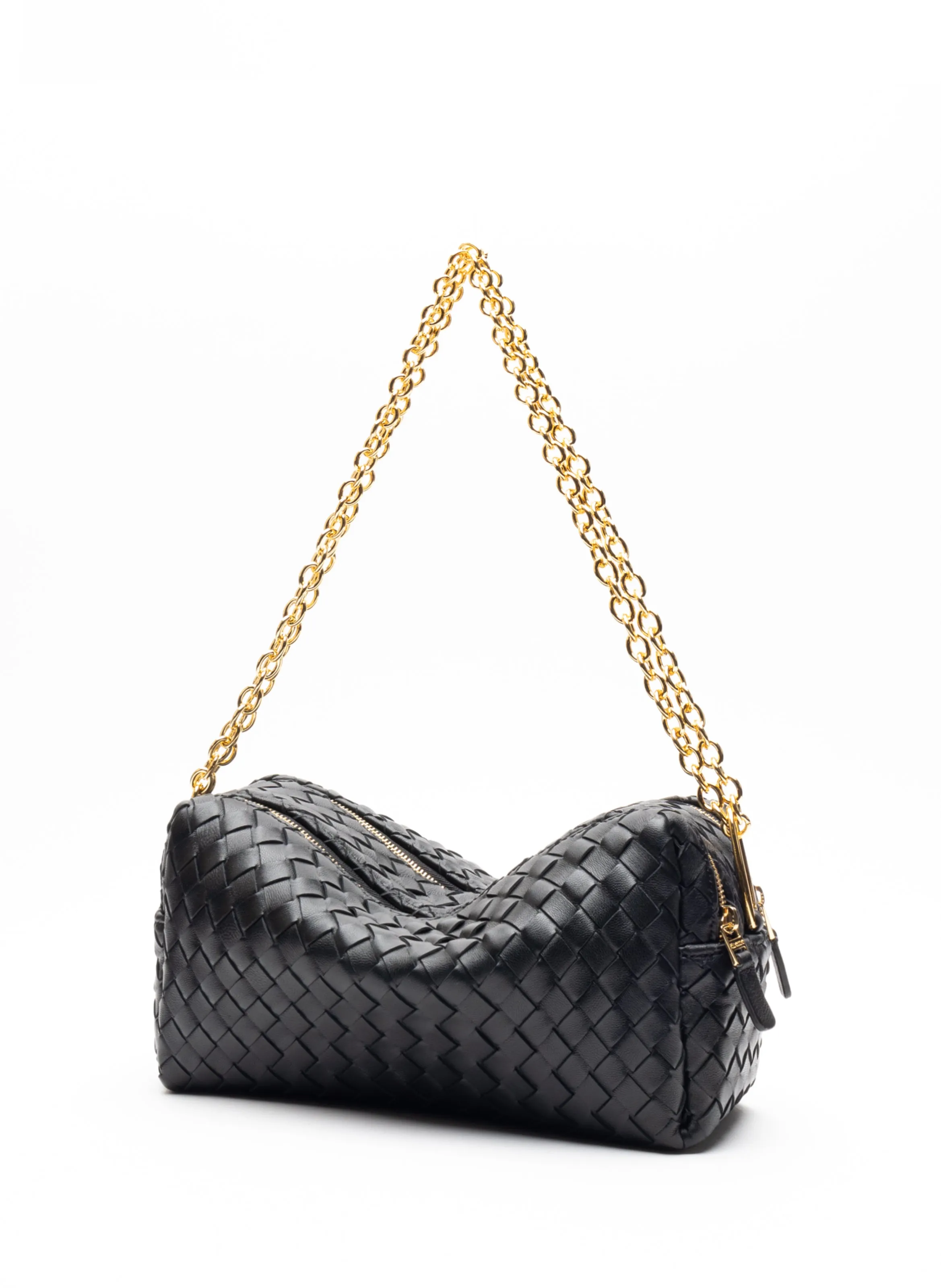 Trousse Chain Woven Leather Black sold by Elleme product image thumbnail 2