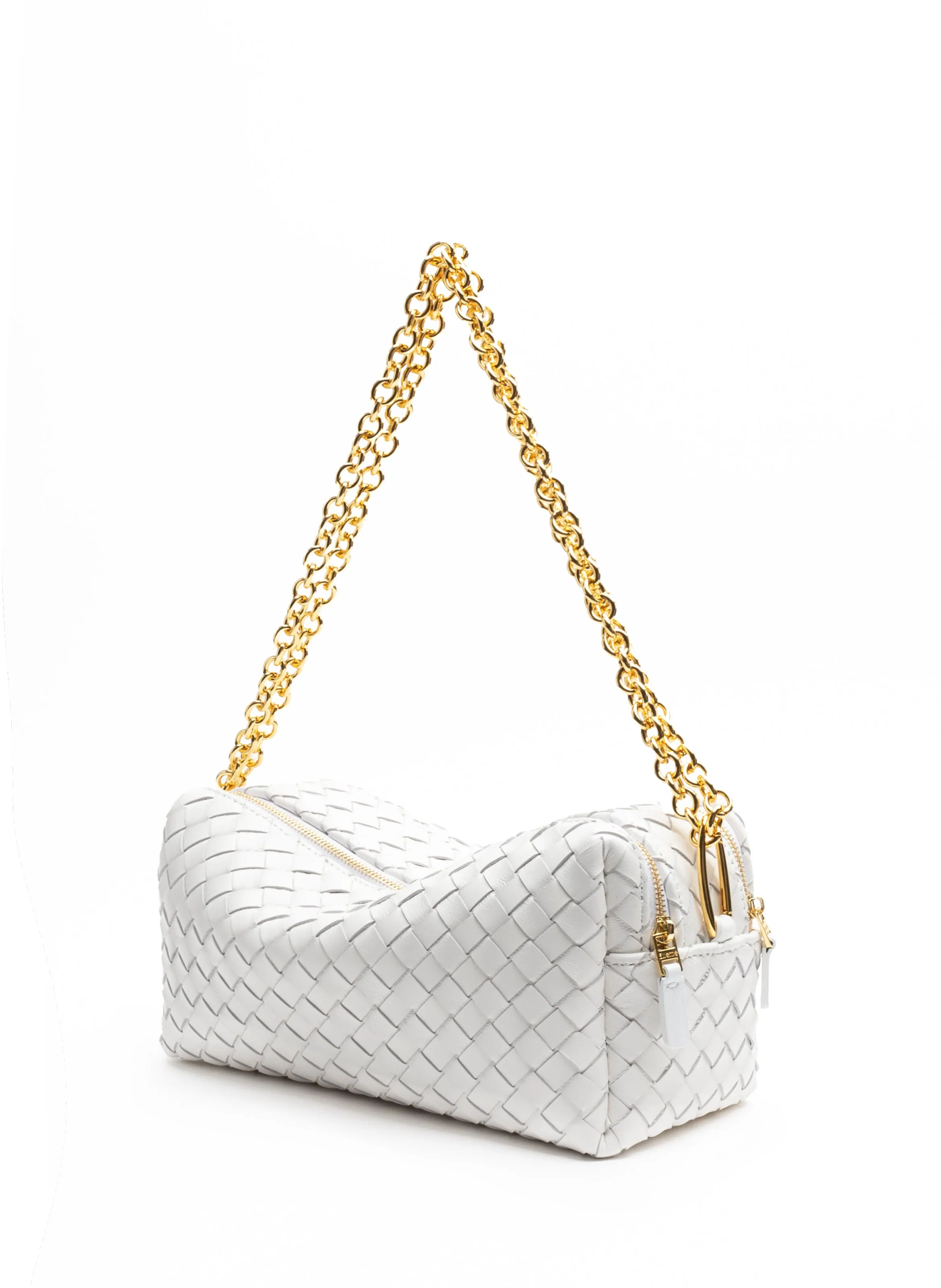 Trousse Chain Woven Leather White sold by Elleme product image thumbnail 2