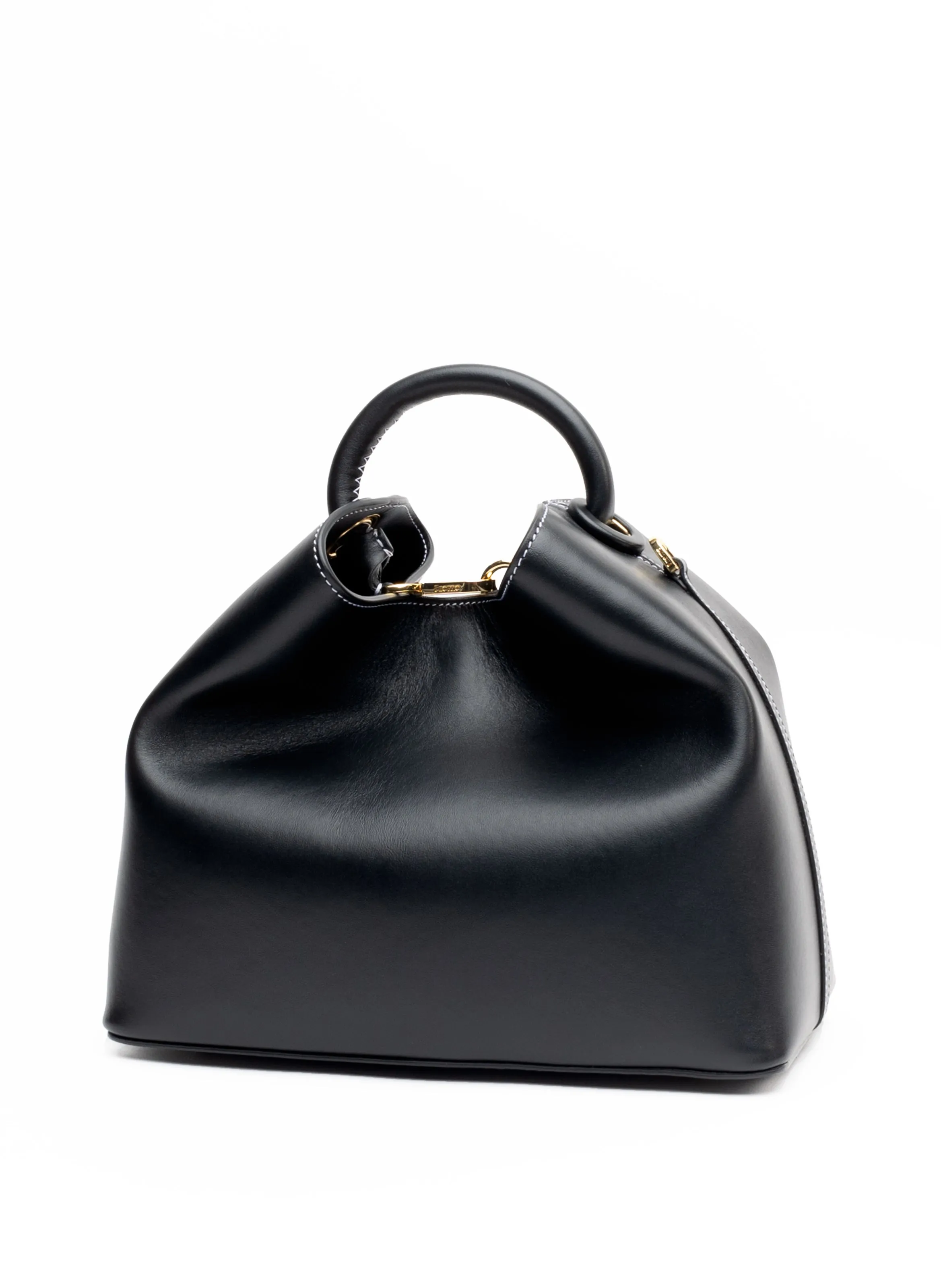 Raisin Leather Black/White Stitches sold by Elleme product image thumbnail 2