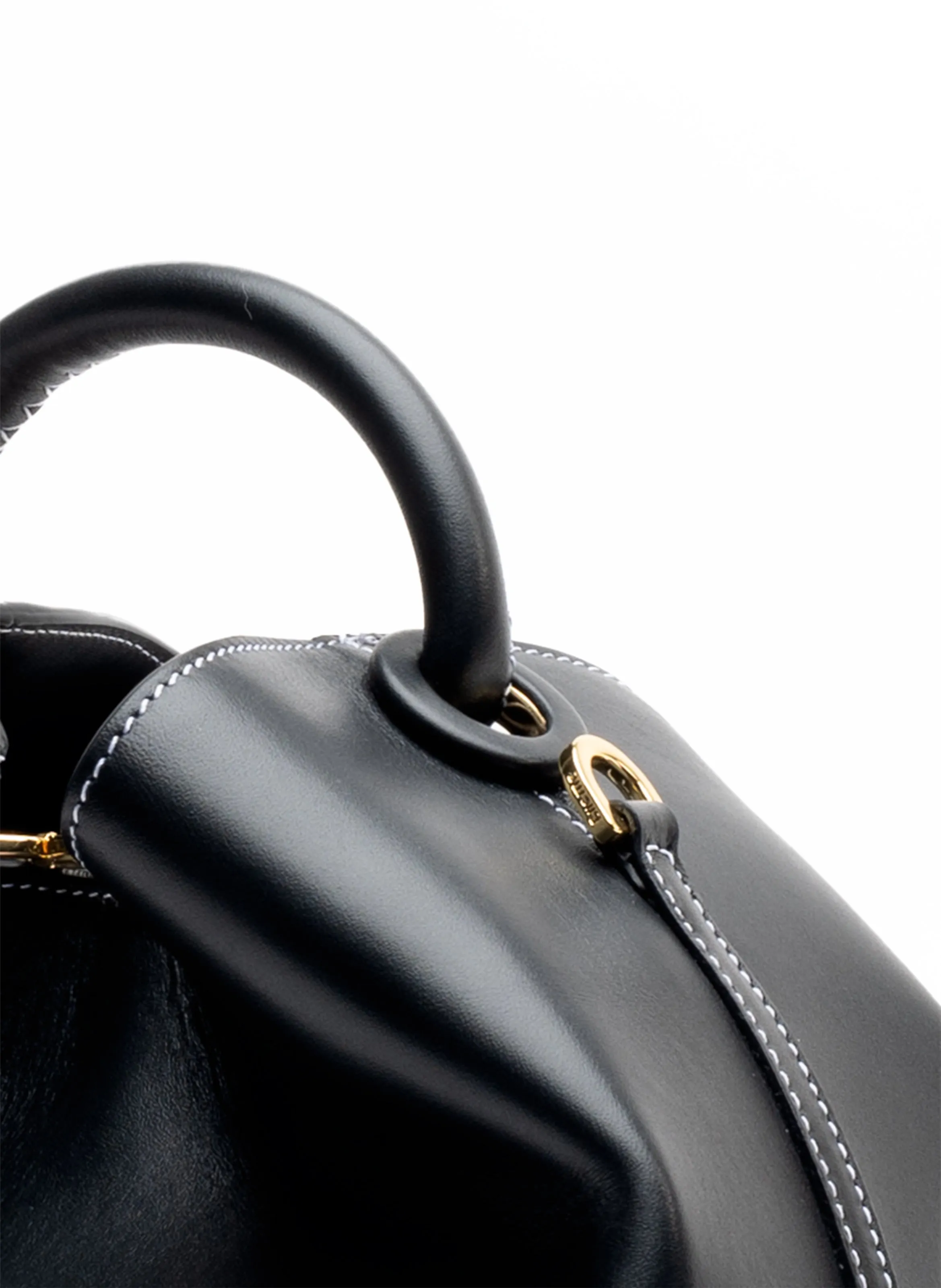 Raisin Leather Black/White Stitches sold by Elleme product image thumbnail 4